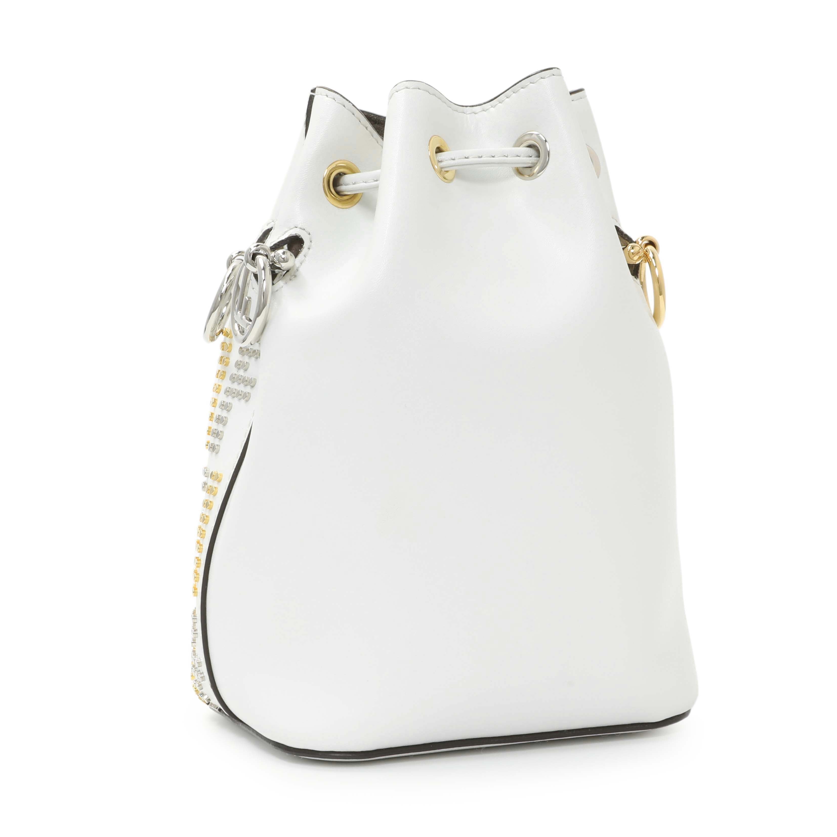 Fendi Vitello Liberty F is Fendi Studded Mini Mon Tresor Bucket Bag