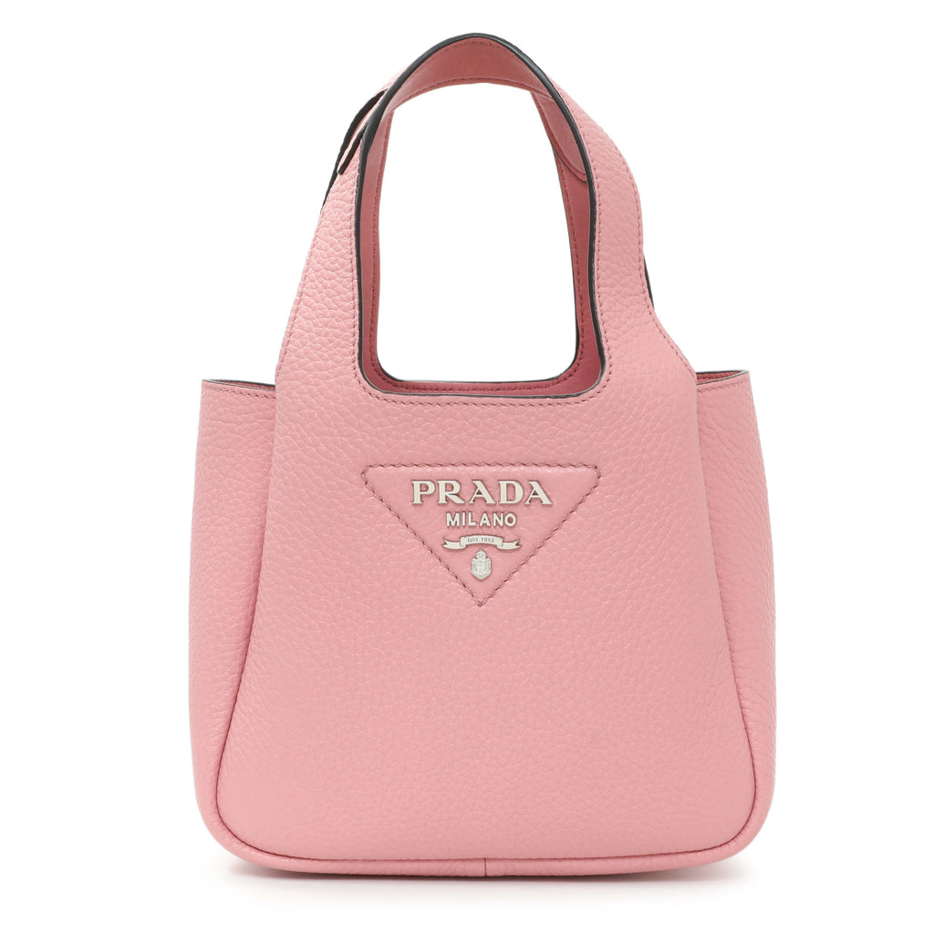 Prada Pink Vitello Daino Soft Mini Dynamique Tote