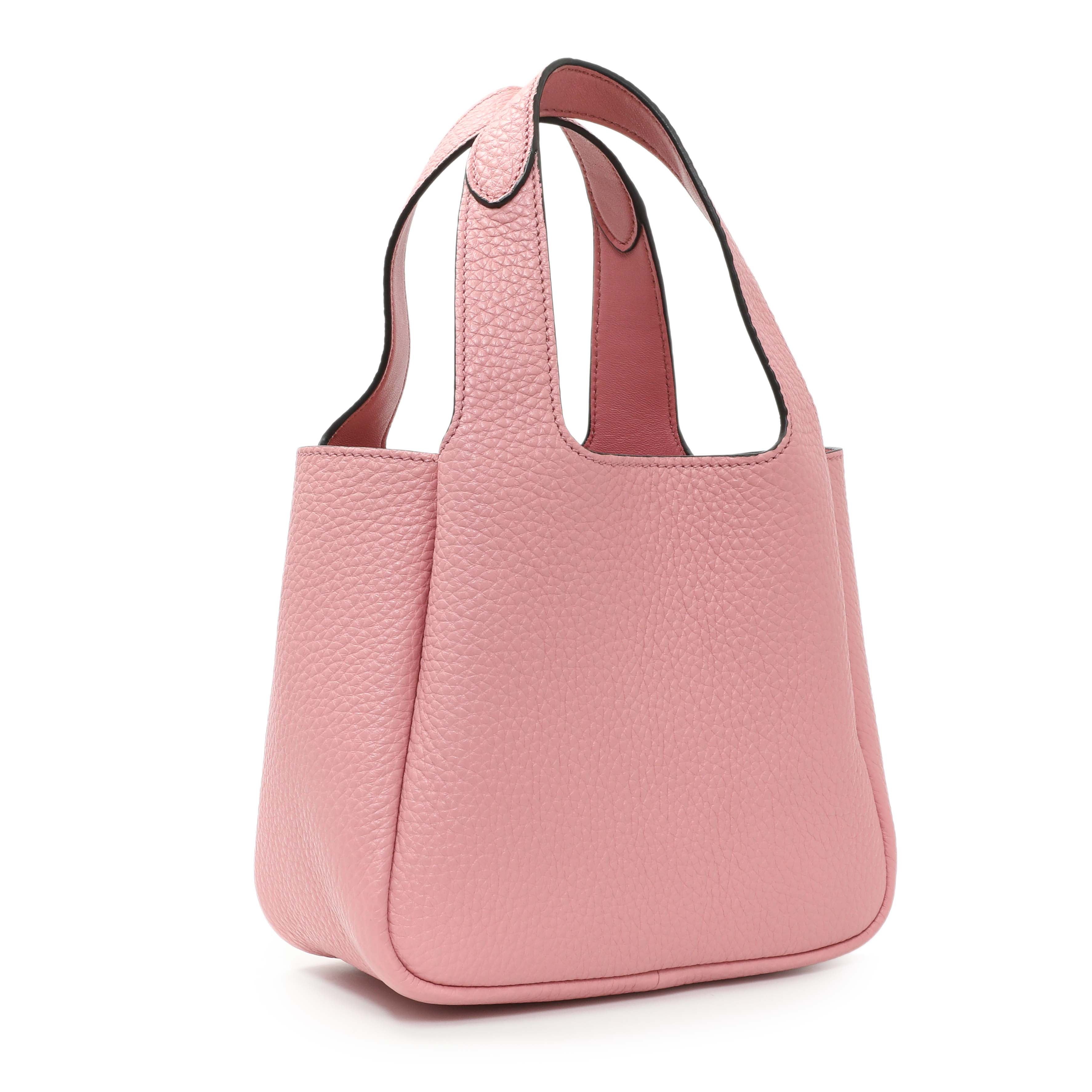 Prada Pink Vitello Daino Soft Mini Dynamique Tote