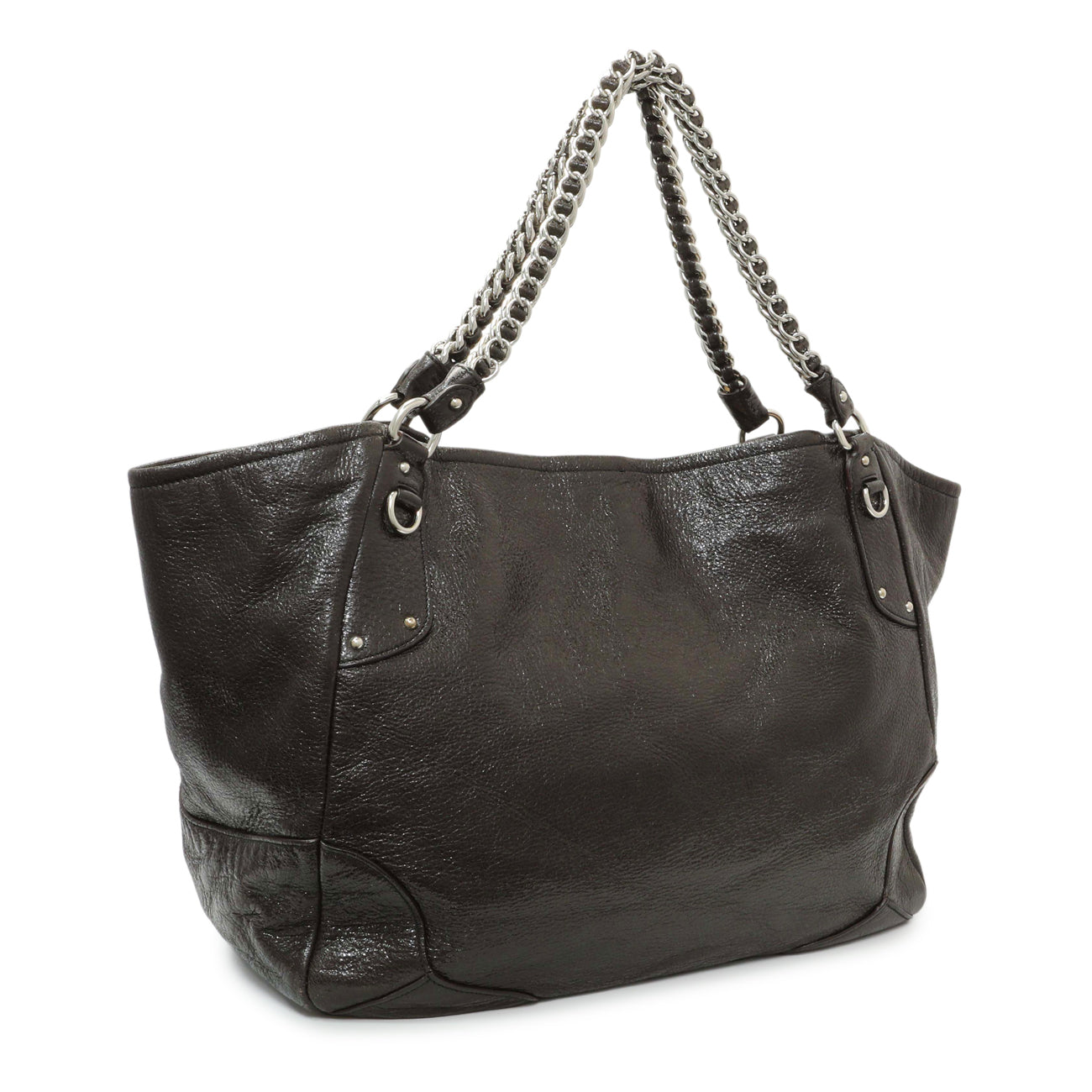 Prada Ebano Cervo Lux Chain Shoulder Bag