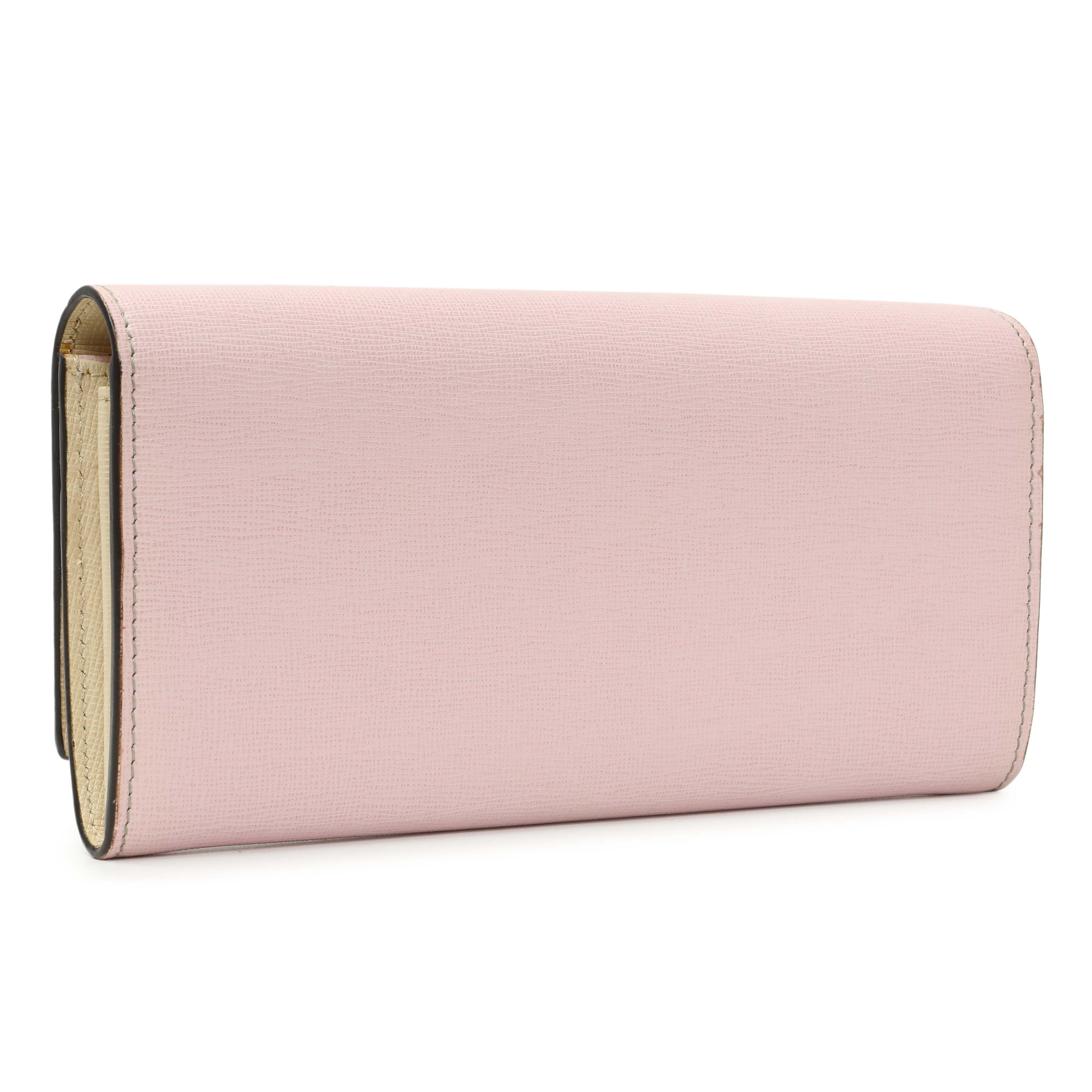 Fendi Vitello Elite Monster Eyes Studded Wallet on Chain