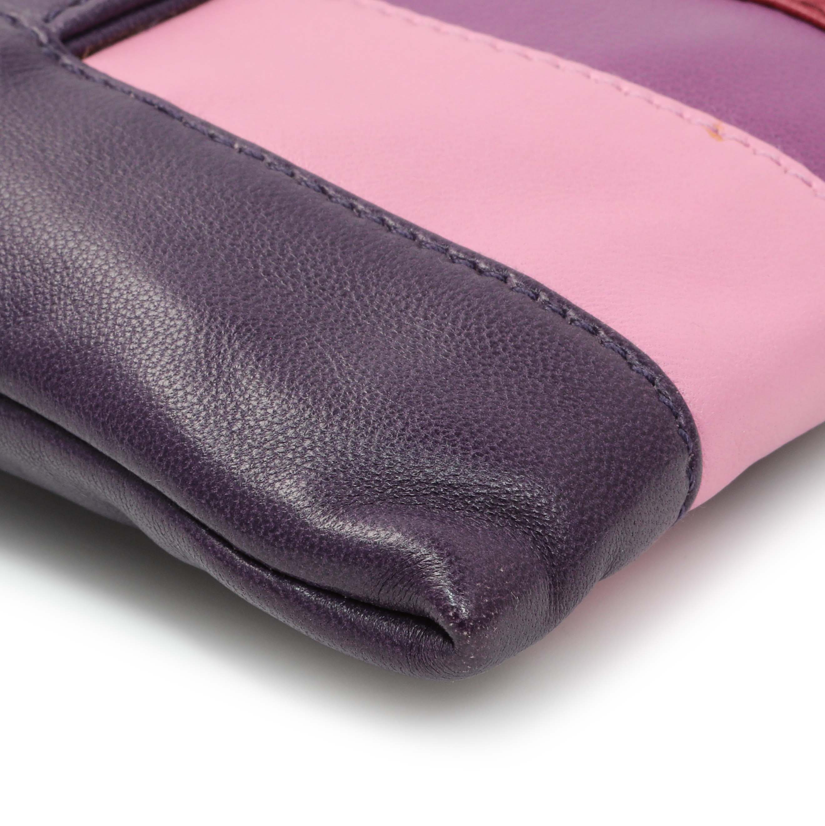 Prada Multicolor Nappa Stripes Clutch