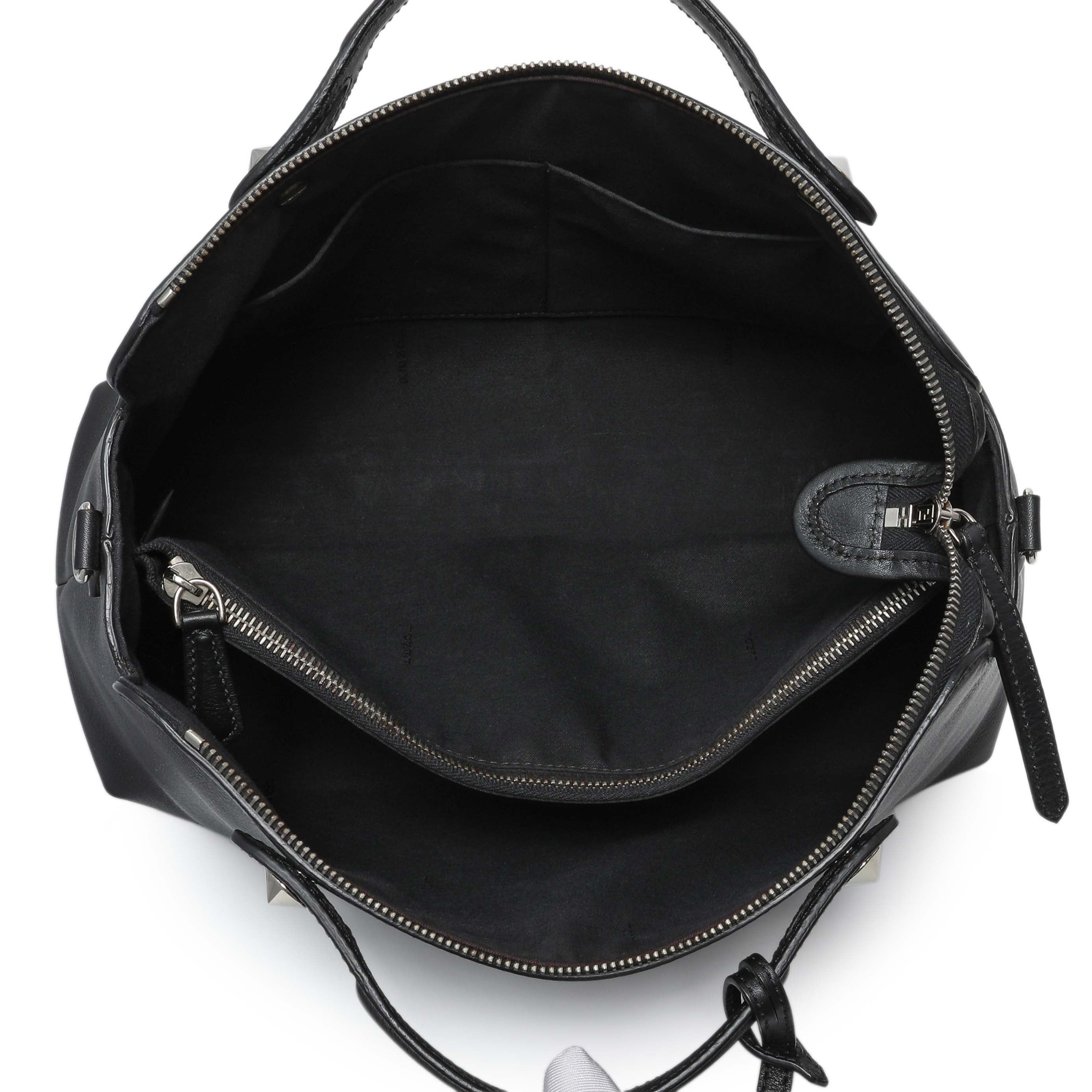 Fendi Black Vitello Dolce By The Way Boston Bag