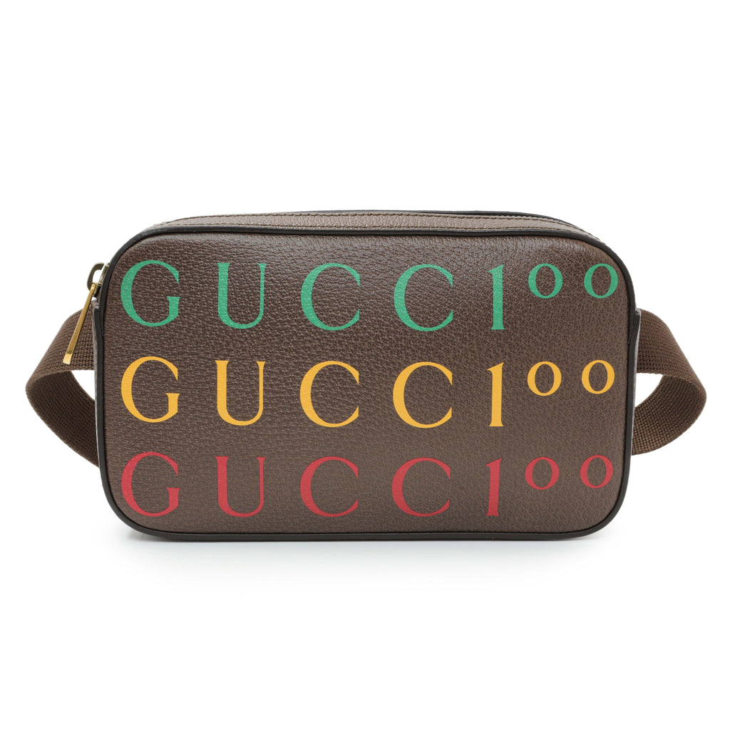 Gucci Textured Dollar Calfskin Gucci 100 Aria Belt Bag