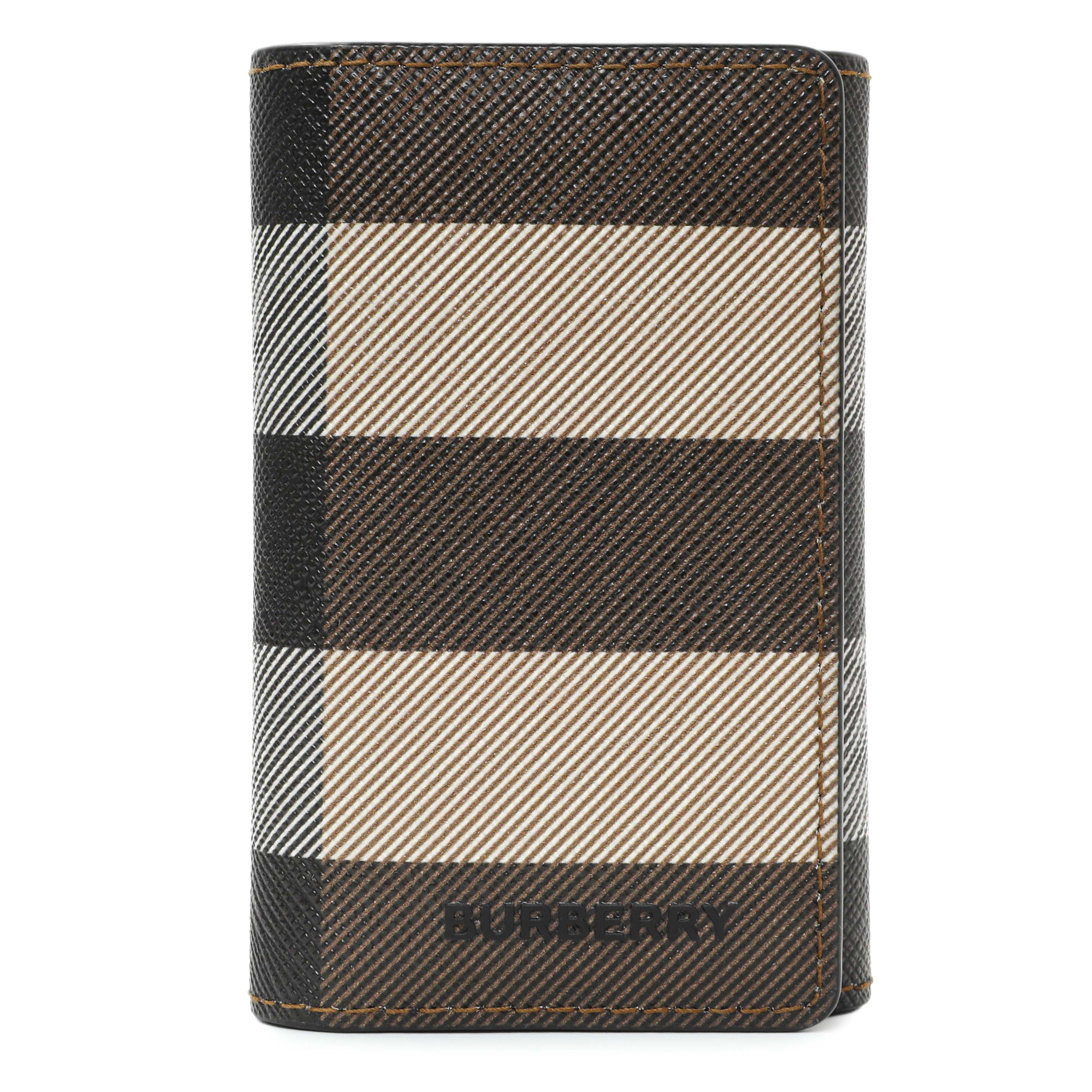 Burberry Brown Check Canvas 6 Key Holder Case