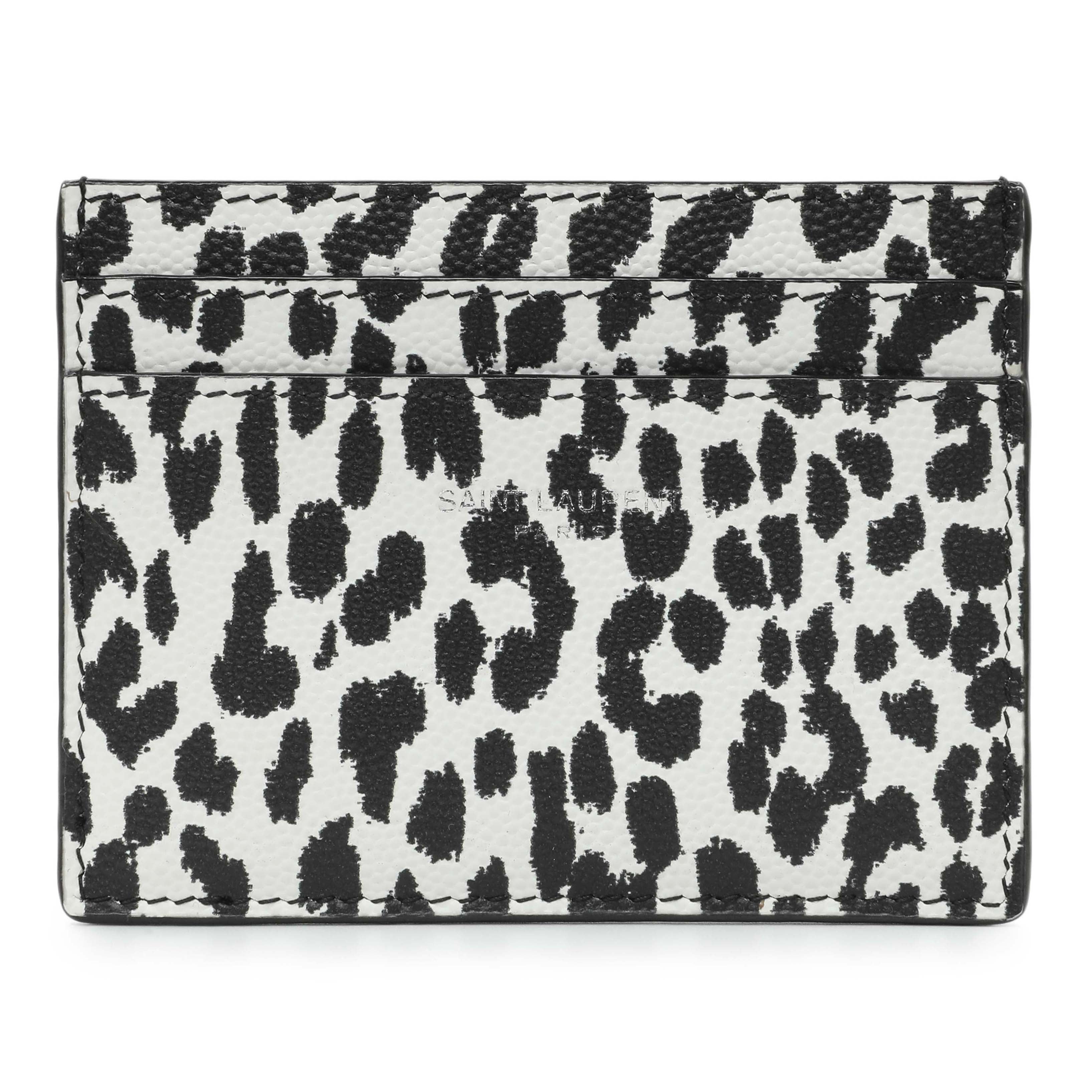 Saint Laurent Grain De Poudre Baby Cat Print Card Case
