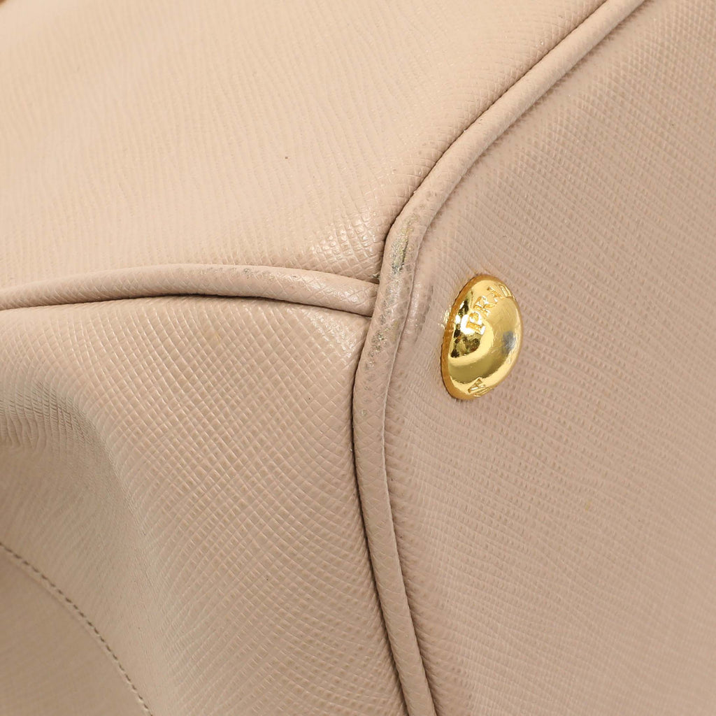 Prada Cammeo Saffiano Medium Galleria Double Zip Tote