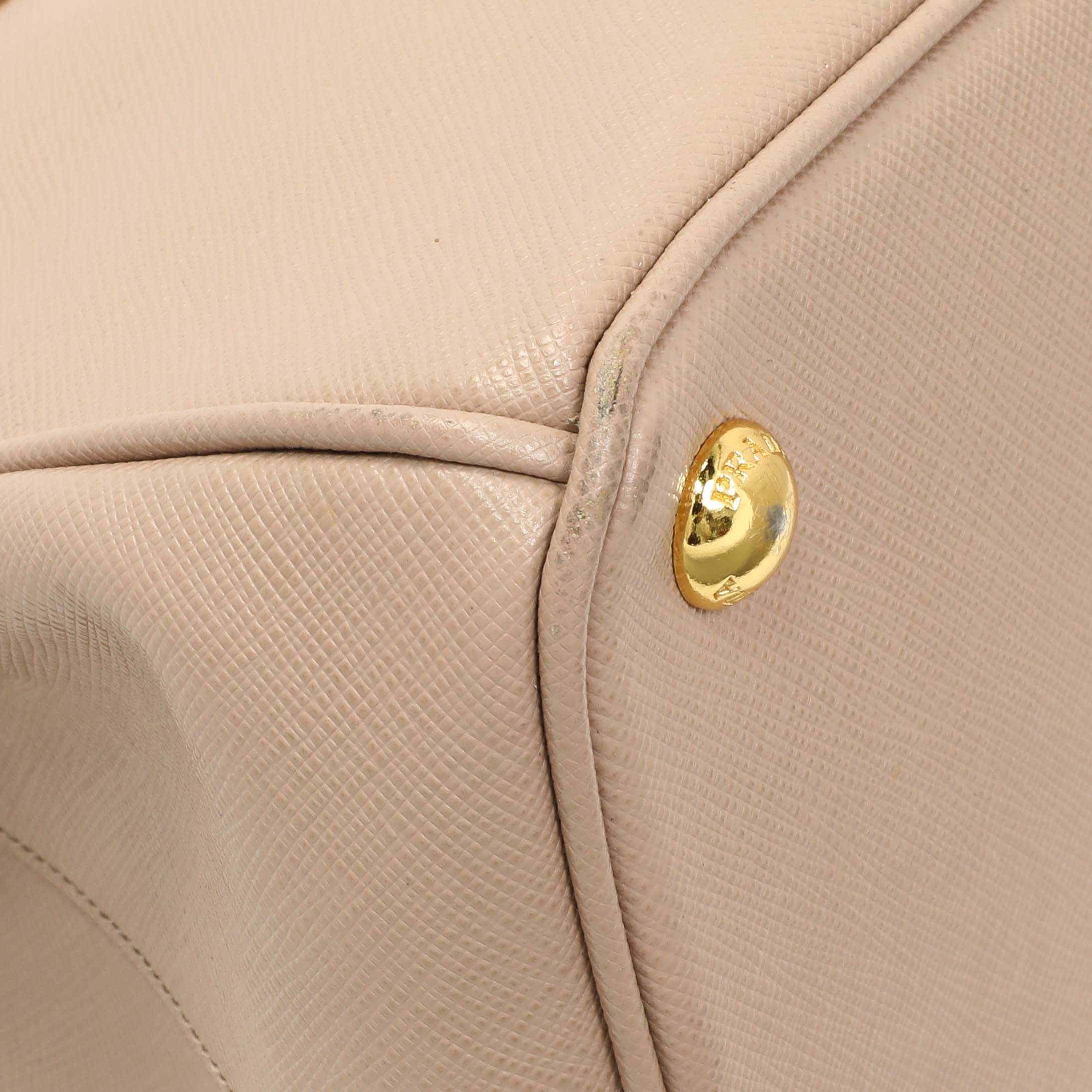 Prada Cammeo Saffiano Medium Galleria Double Zip Tote