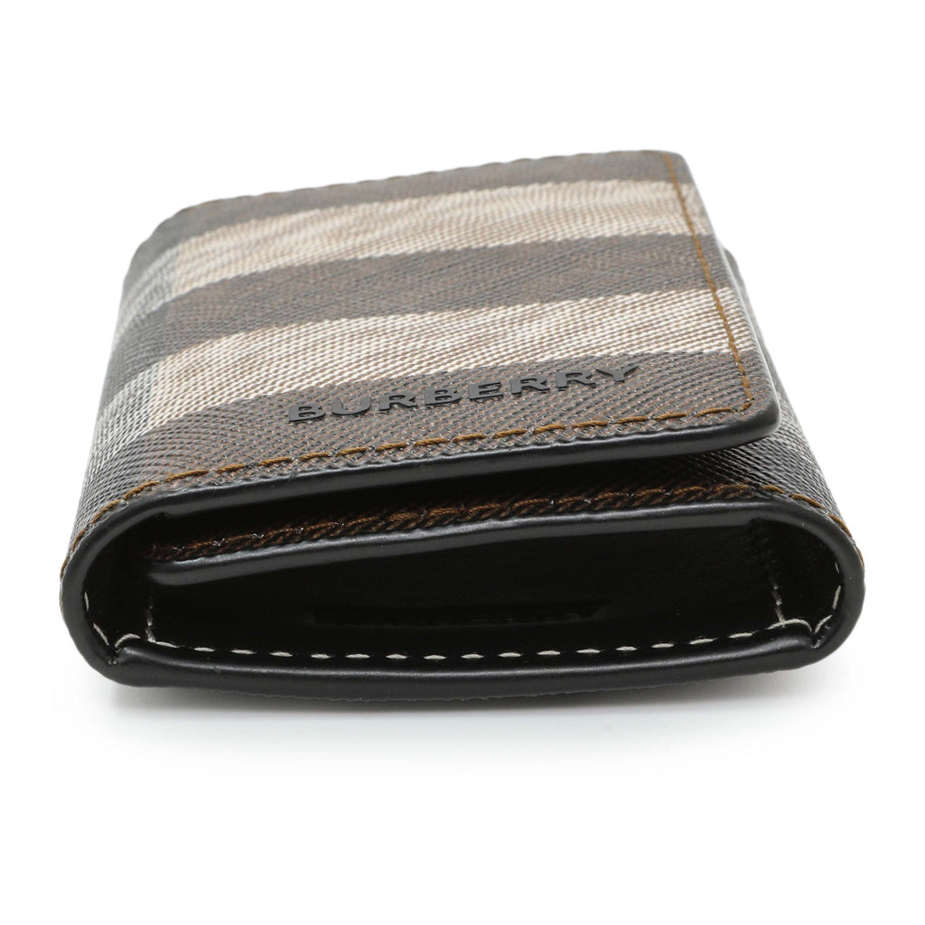 Burberry Brown Check Canvas 6 Key Holder Case
