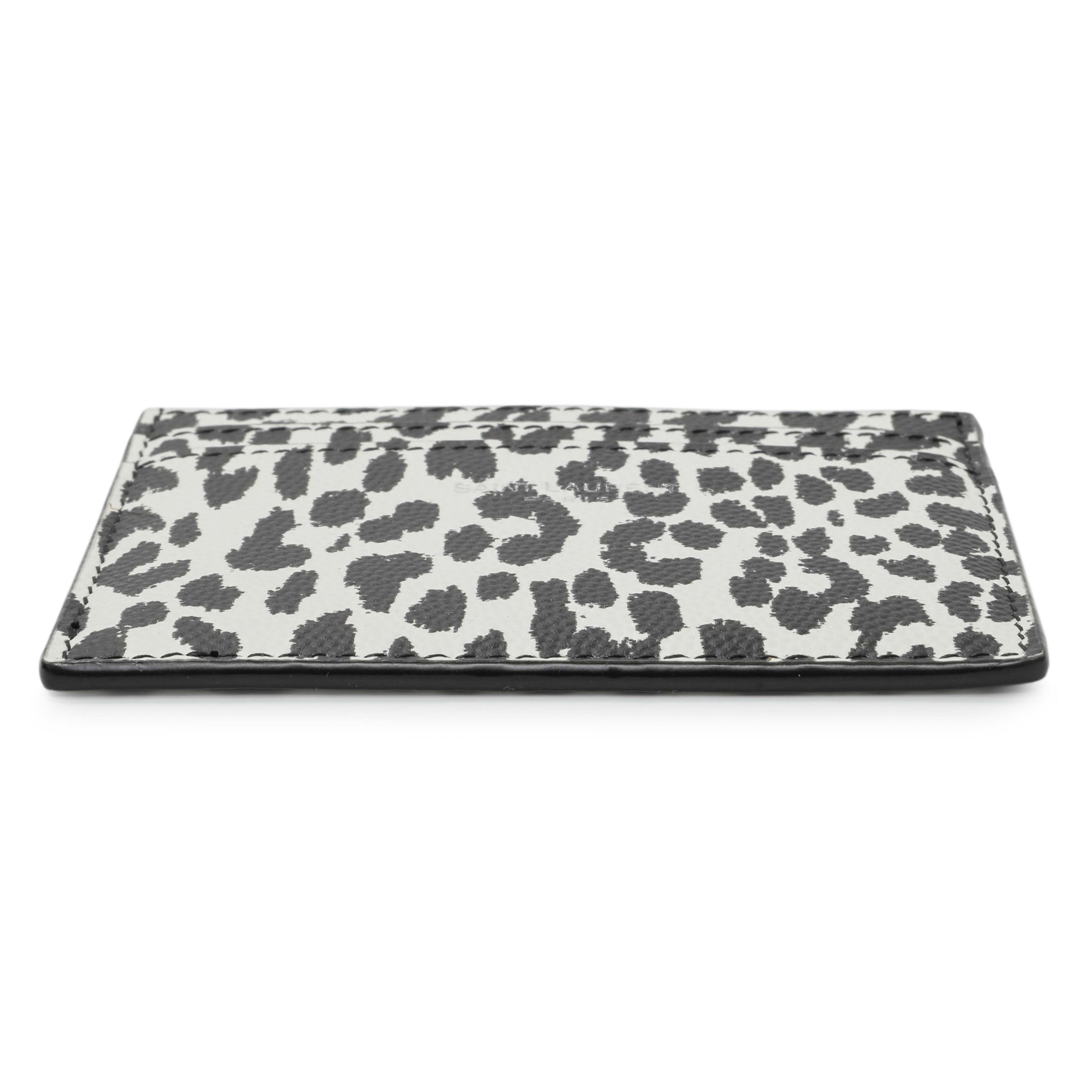 Saint Laurent Grain De Poudre Baby Cat Print Card Case