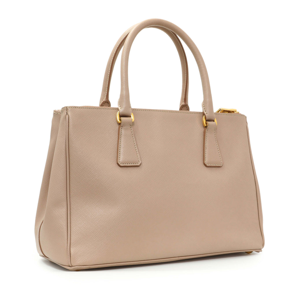 Prada Cammeo Saffiano Medium Galleria Double Zip Tote