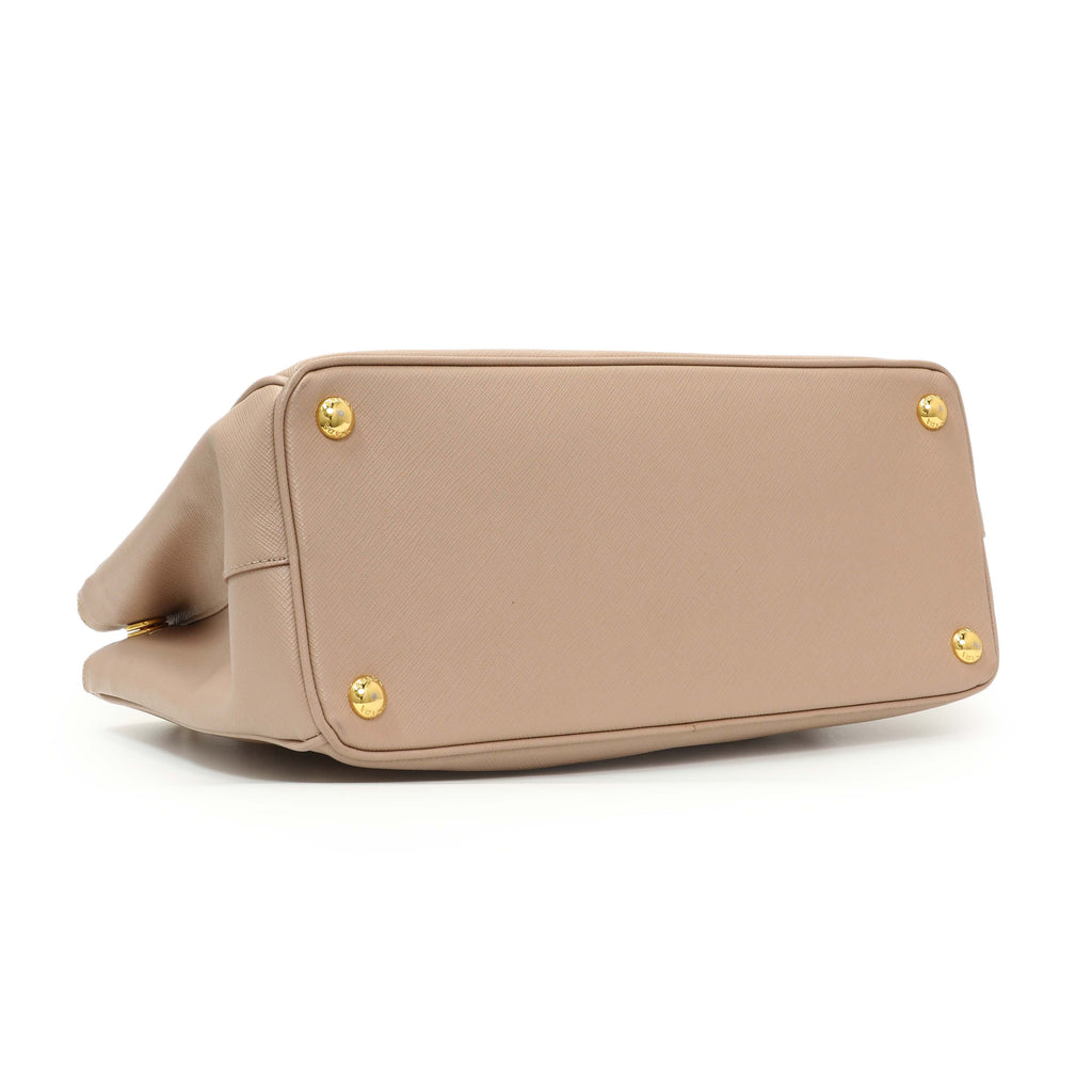 Prada Cammeo Saffiano Medium Galleria Double Zip Tote