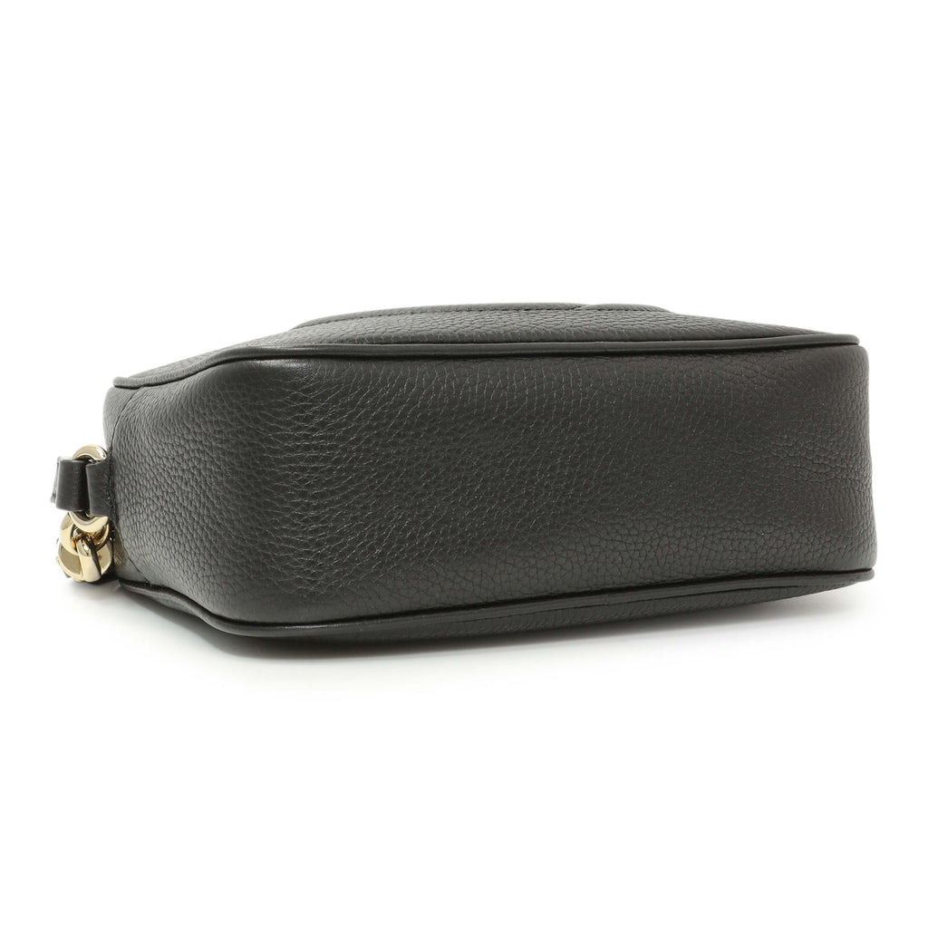Gucci Black Pebbled Calfskin Small Soho Disco Bag