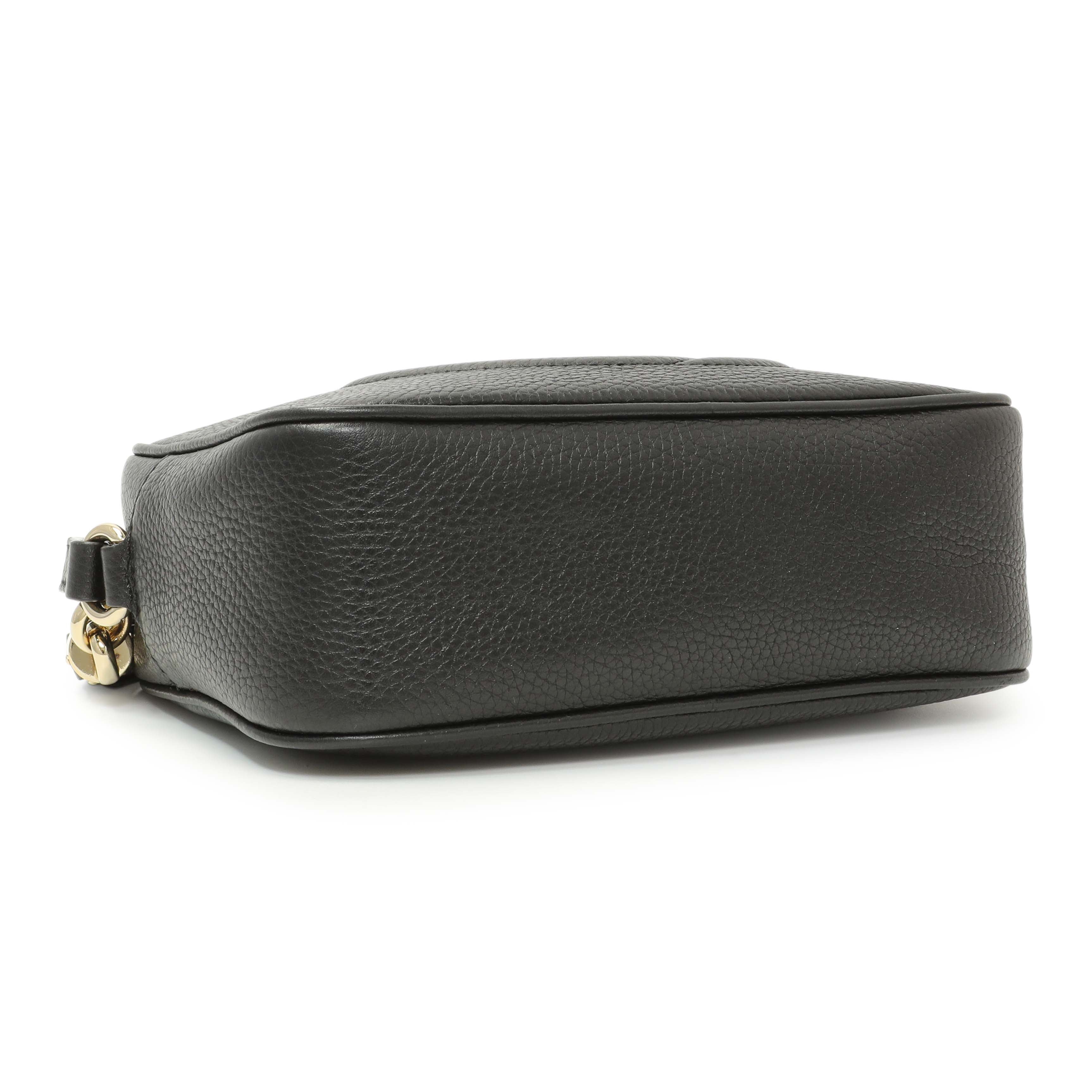 Gucci Black Pebbled Calfskin Small Soho Disco Bag