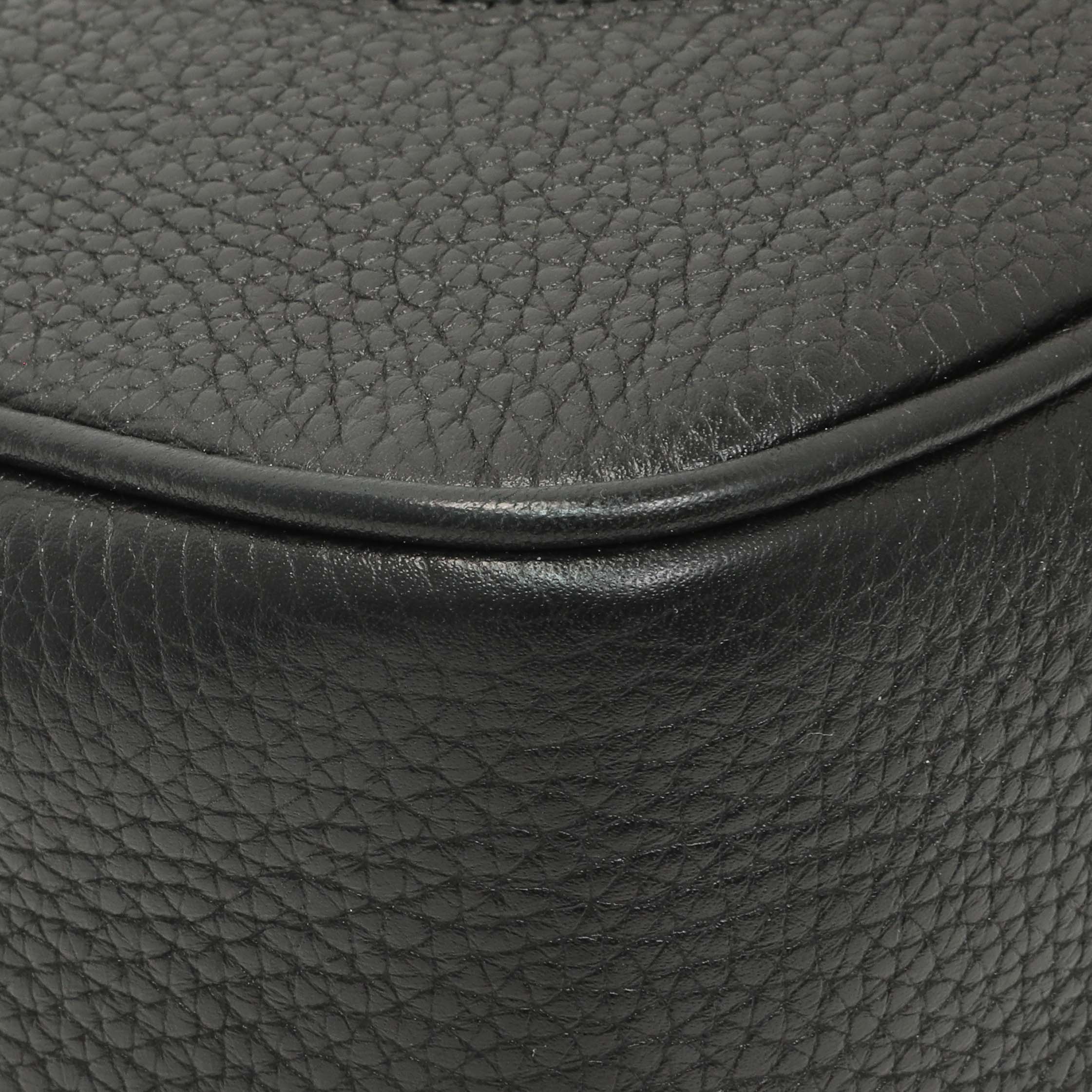 Gucci Black Pebbled Calfskin Small Soho Disco Bag