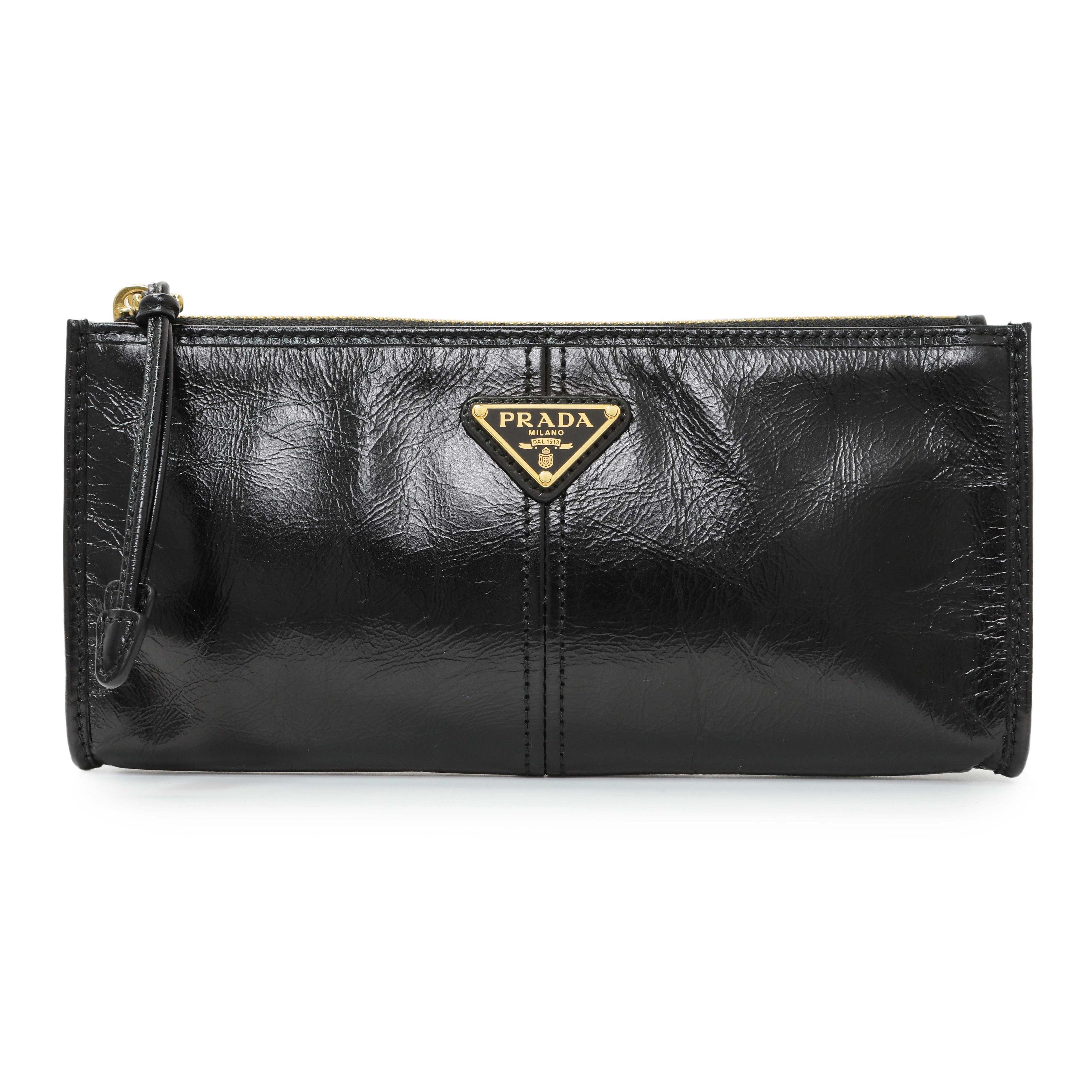 Prada Black Lux Calfskin Pouch