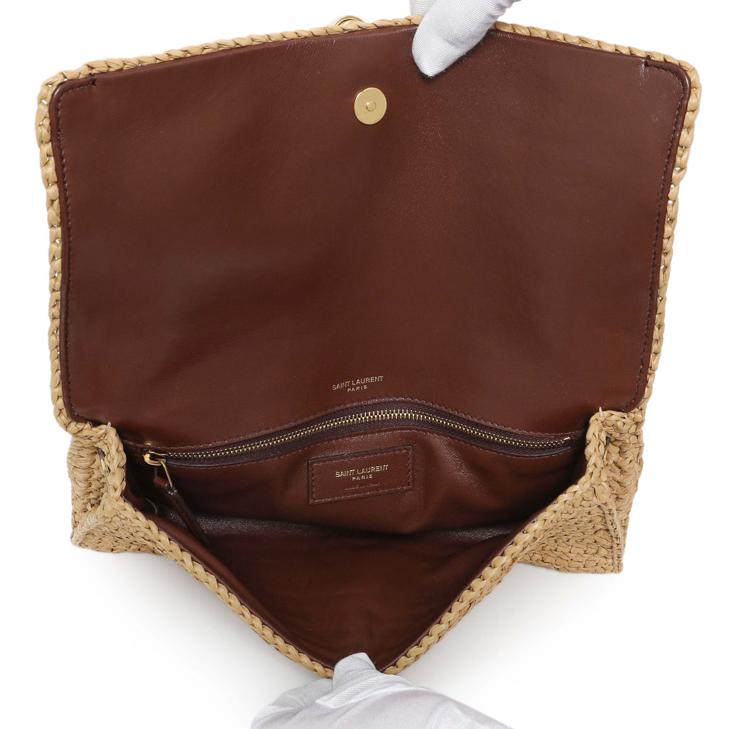 Saint Laurent Raffia Monogram Tassel Kate 99