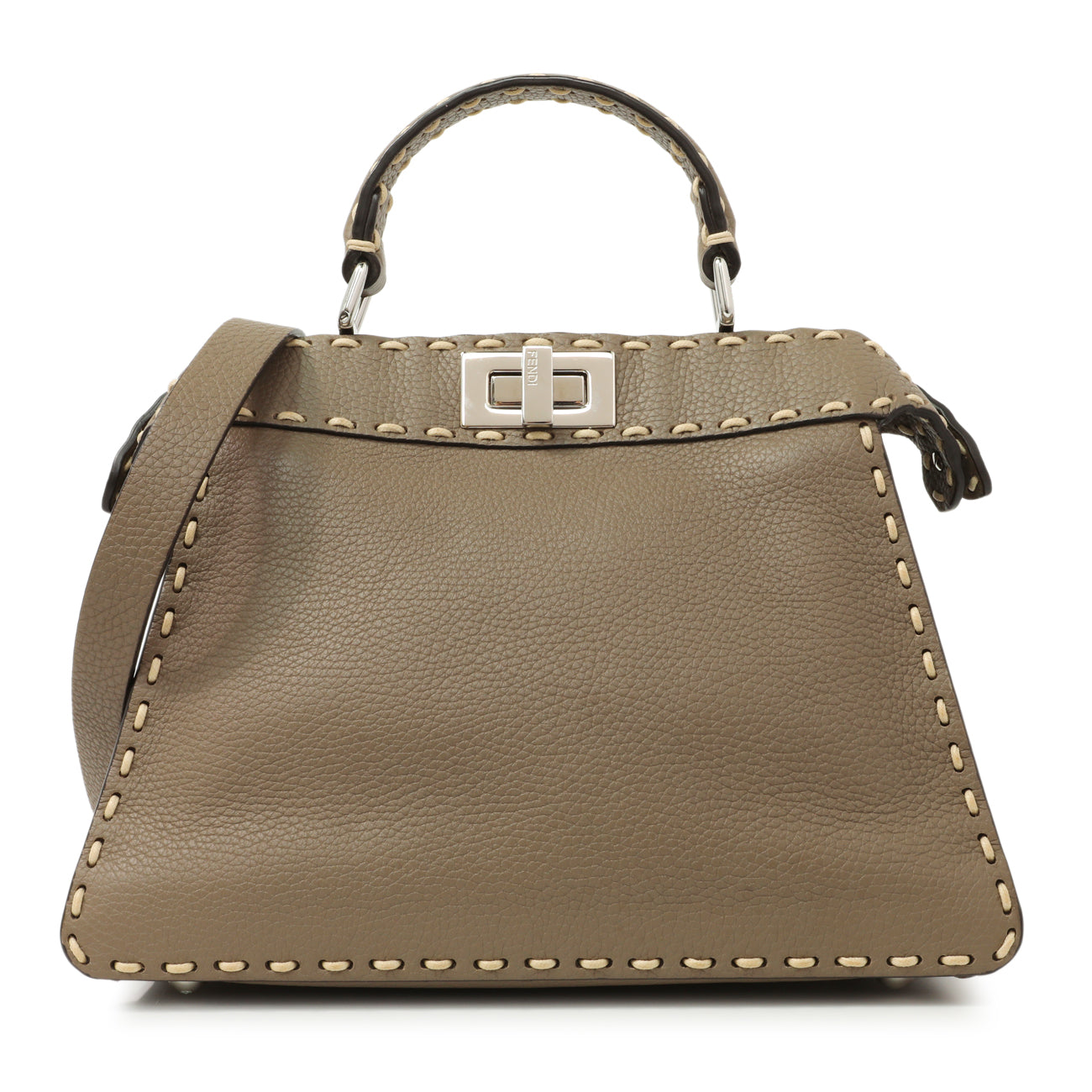 Fendi Cuoio Romano Selleria Small Peekaboo I SEE U Satchel