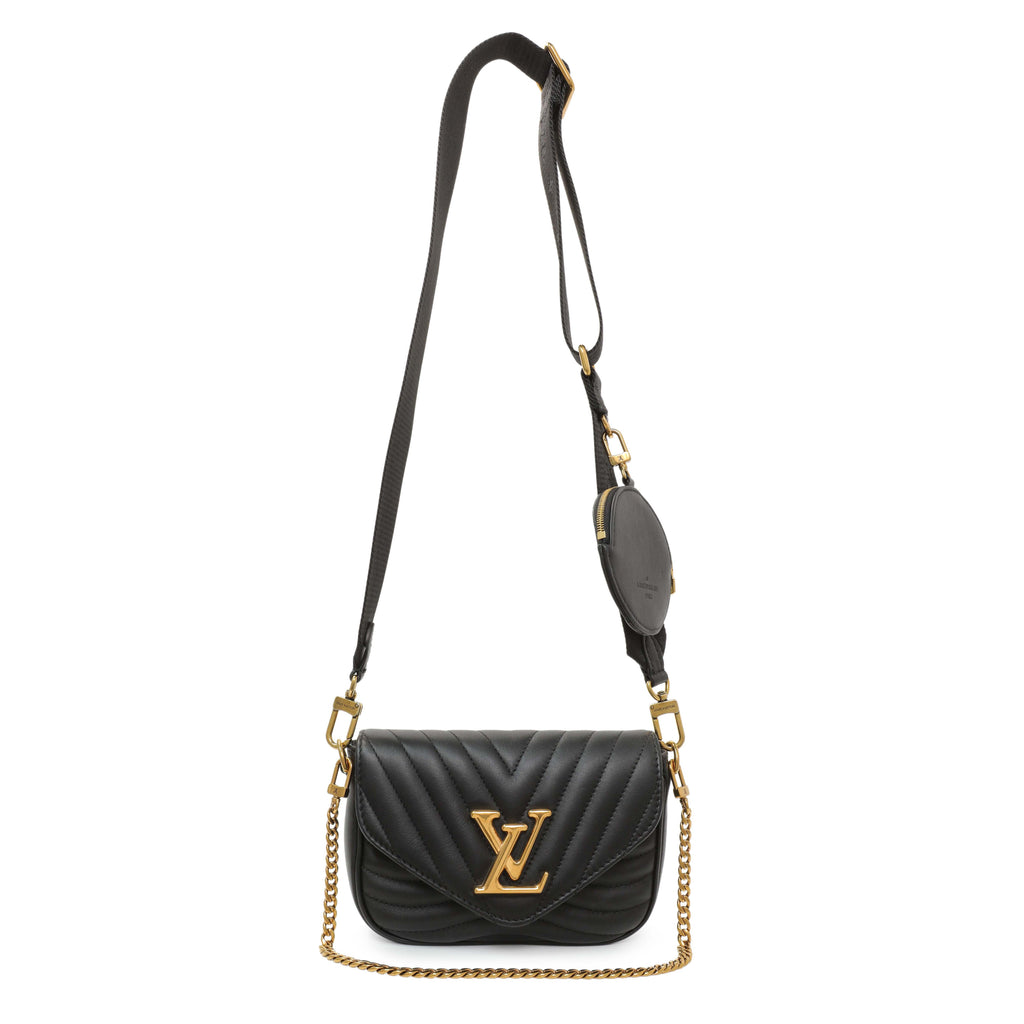 Louis Vuitton Black Calfskin New Wave Multi Pochette