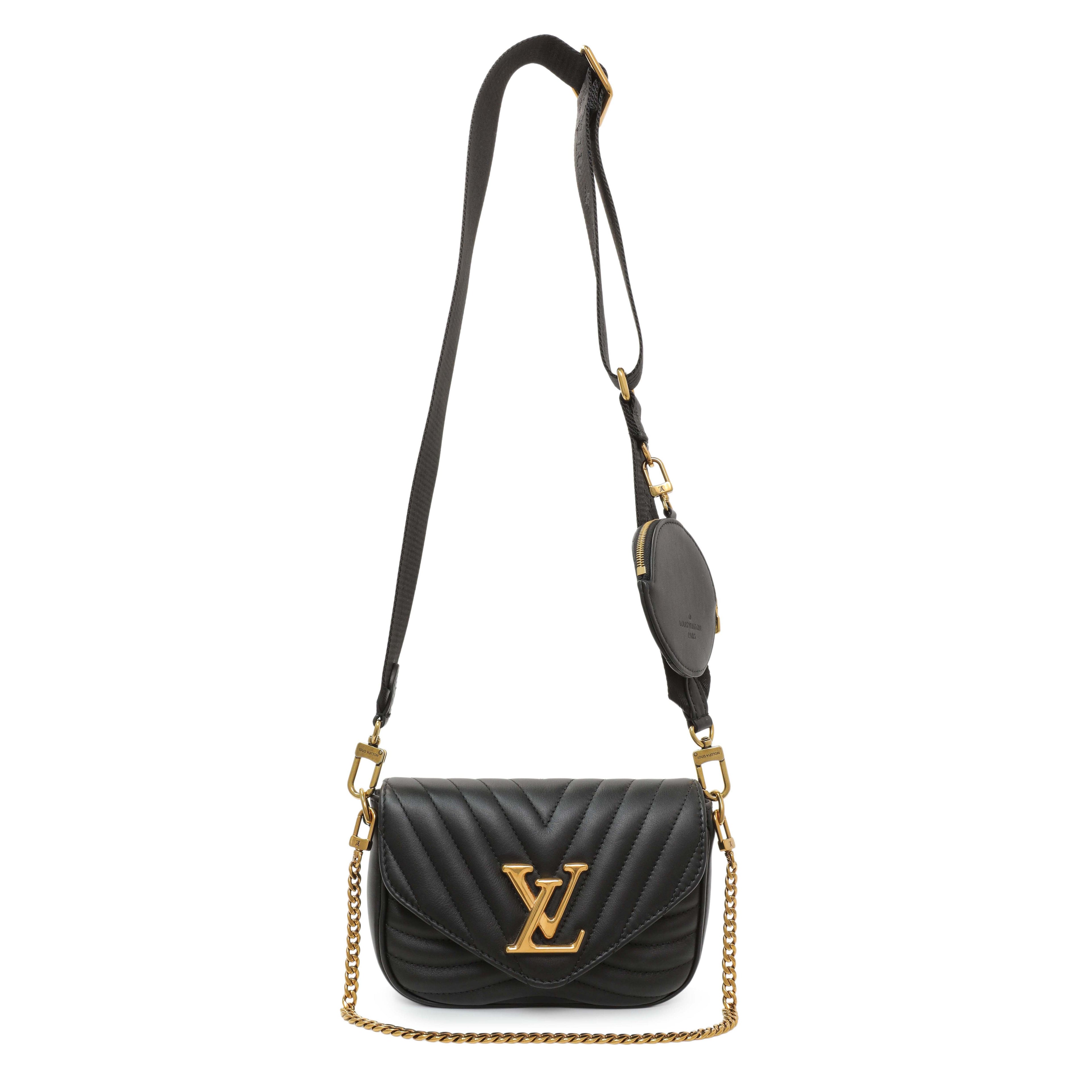 Louis Vuitton Black Calfskin New Wave Multi Pochette