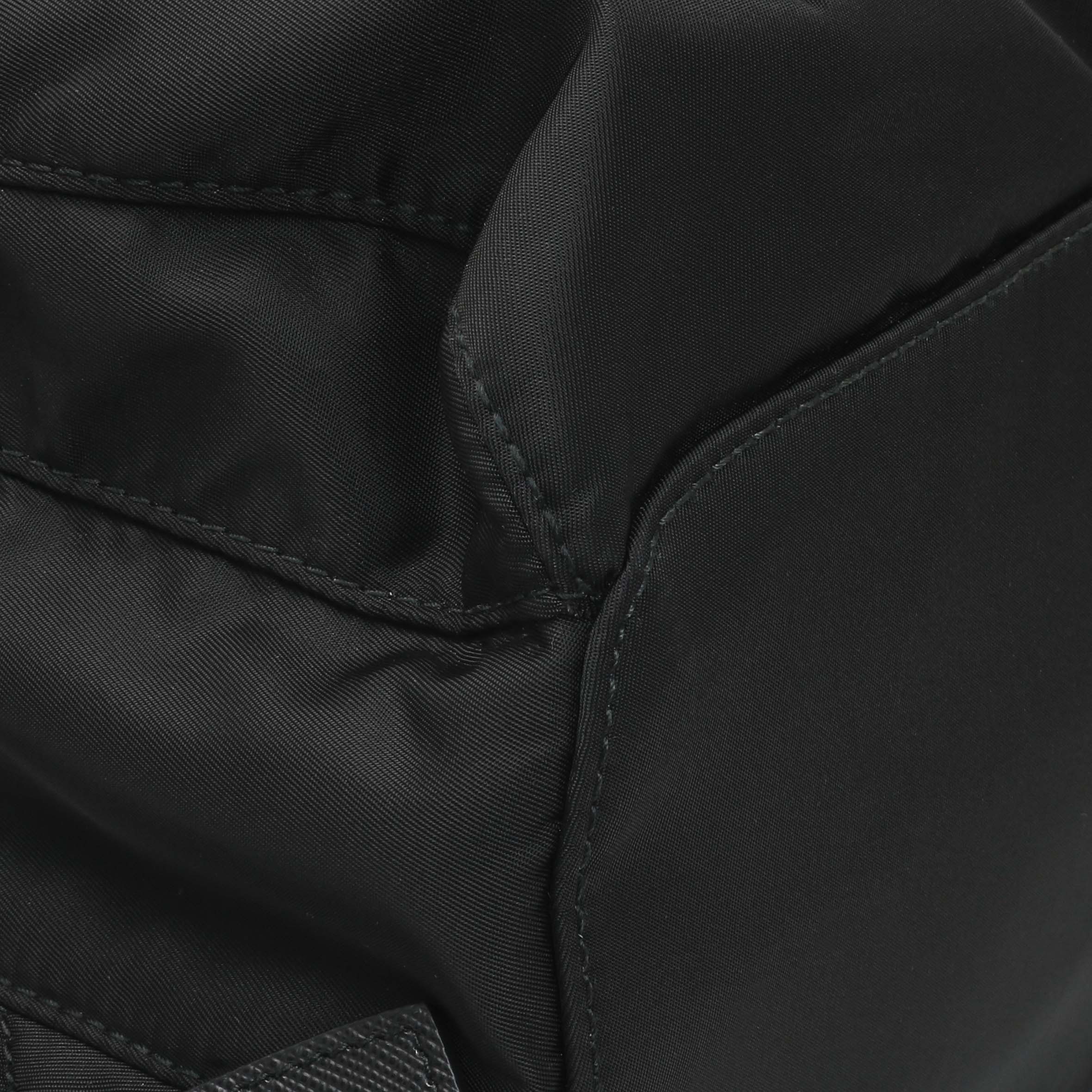 Prada Black Tessuto Nylon Medium Backpack