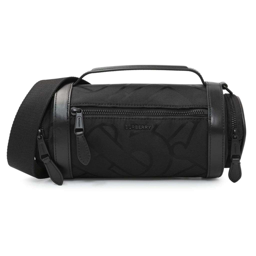 Burberry Black Jacquard Logo TB Sound Bag