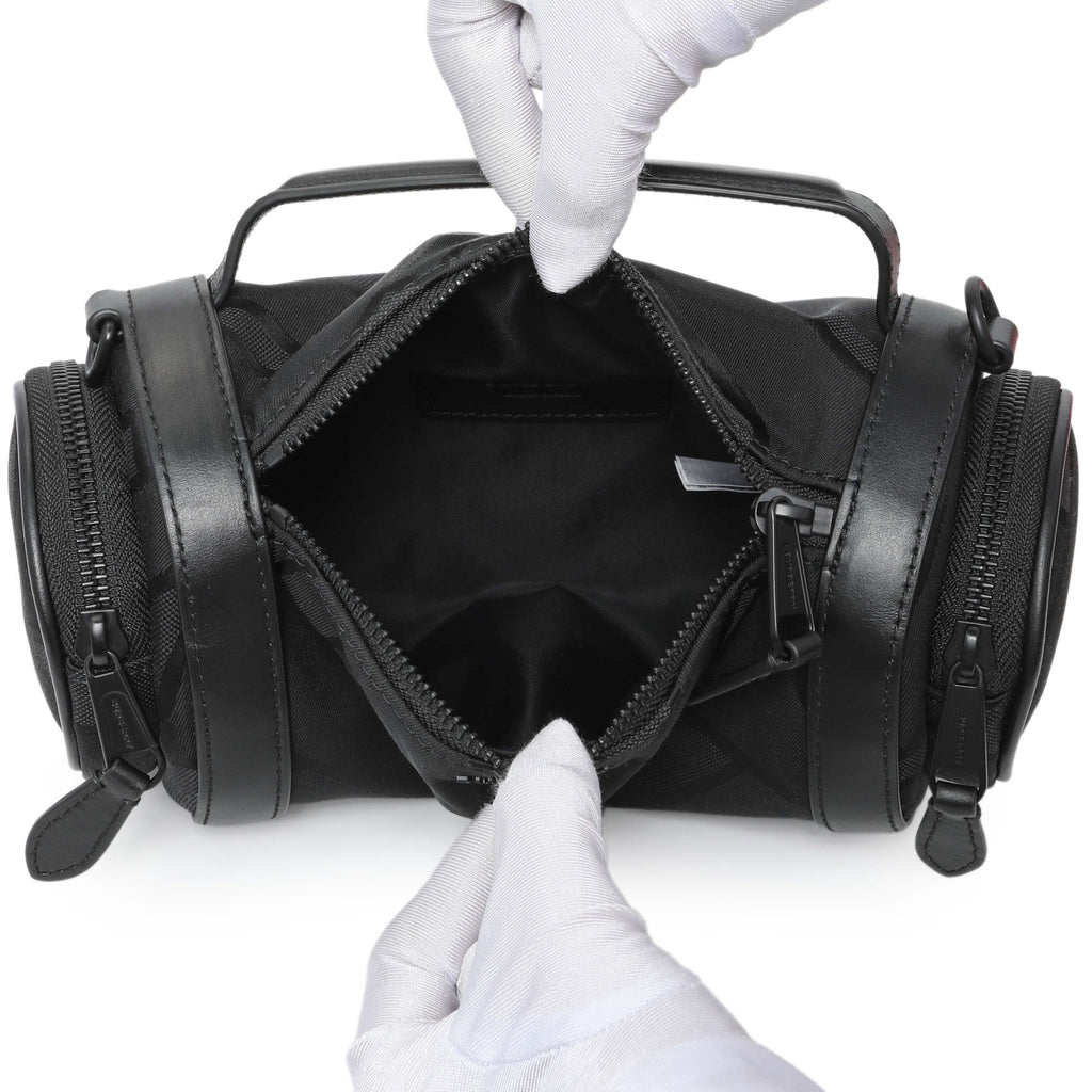 Burberry Black Jacquard Logo TB Sound Bag