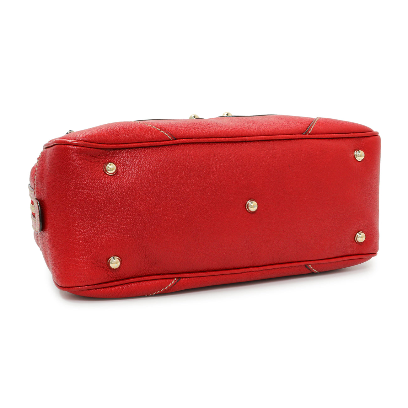 Gucci Red Calfskin Capri Small Bowler