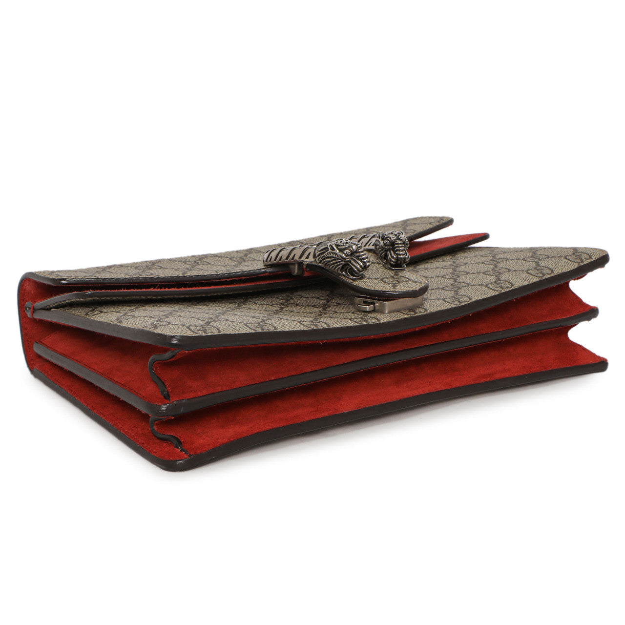 Gucci Red GG Supreme Monogram Small Dionysus Shoulder  Bag