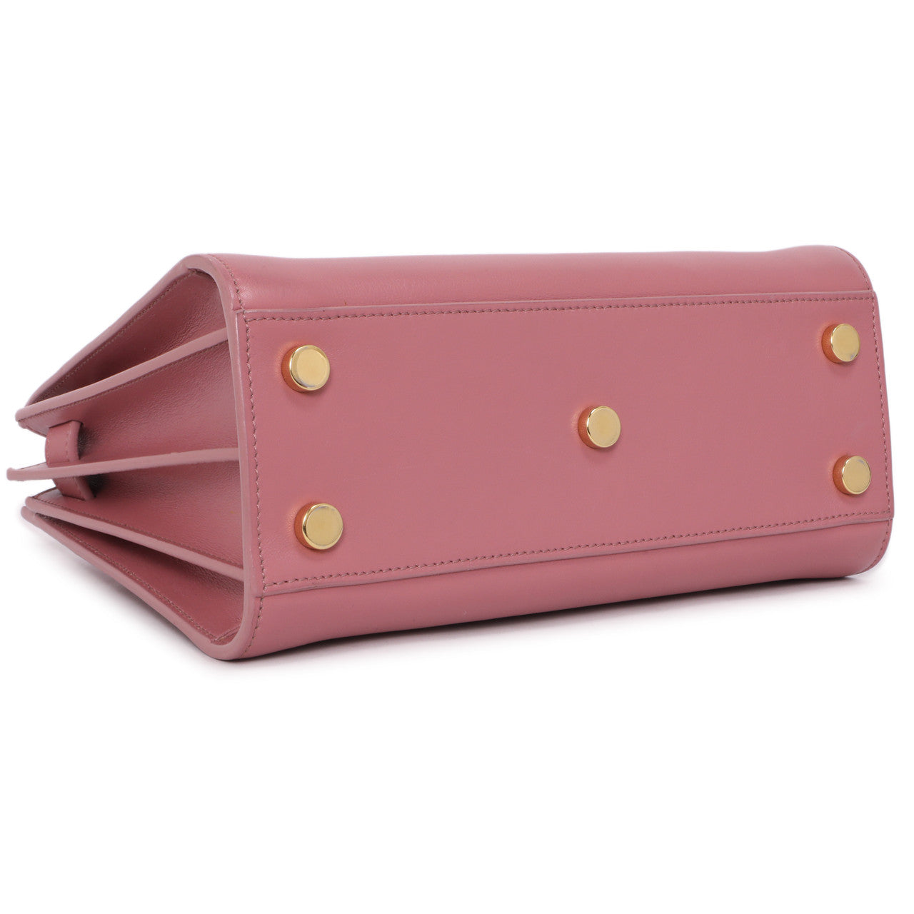 Saint Laurent Rose Dark Calfskin Nano Sac De Jour