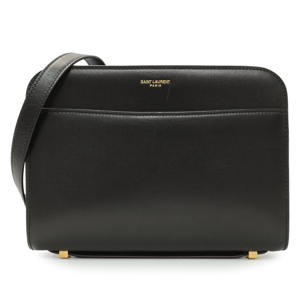 Saint Laurent Black Calfskin Reverse Satchel