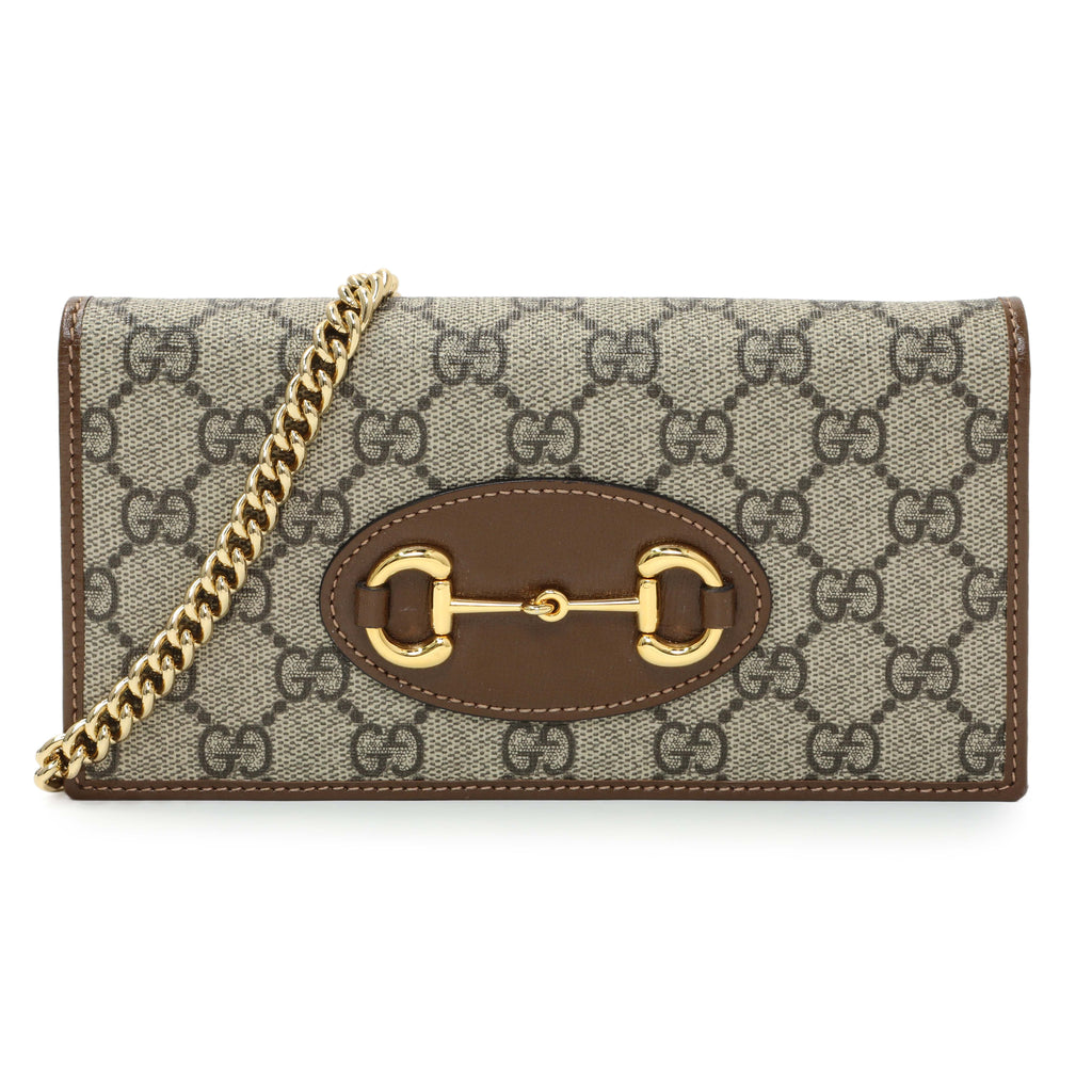 Gucci Monogram 1955 Horsebit Wallet on Chain