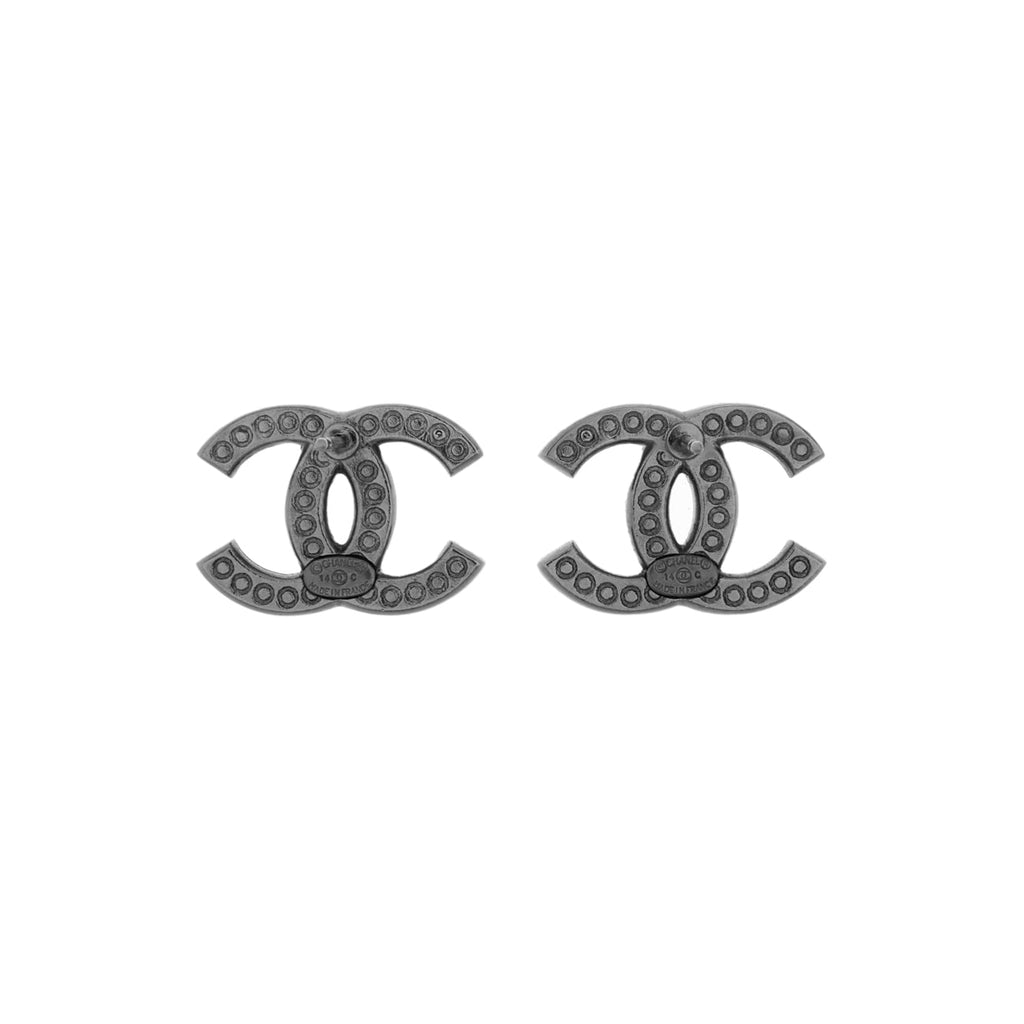 Chanel Crystal CC Earrings