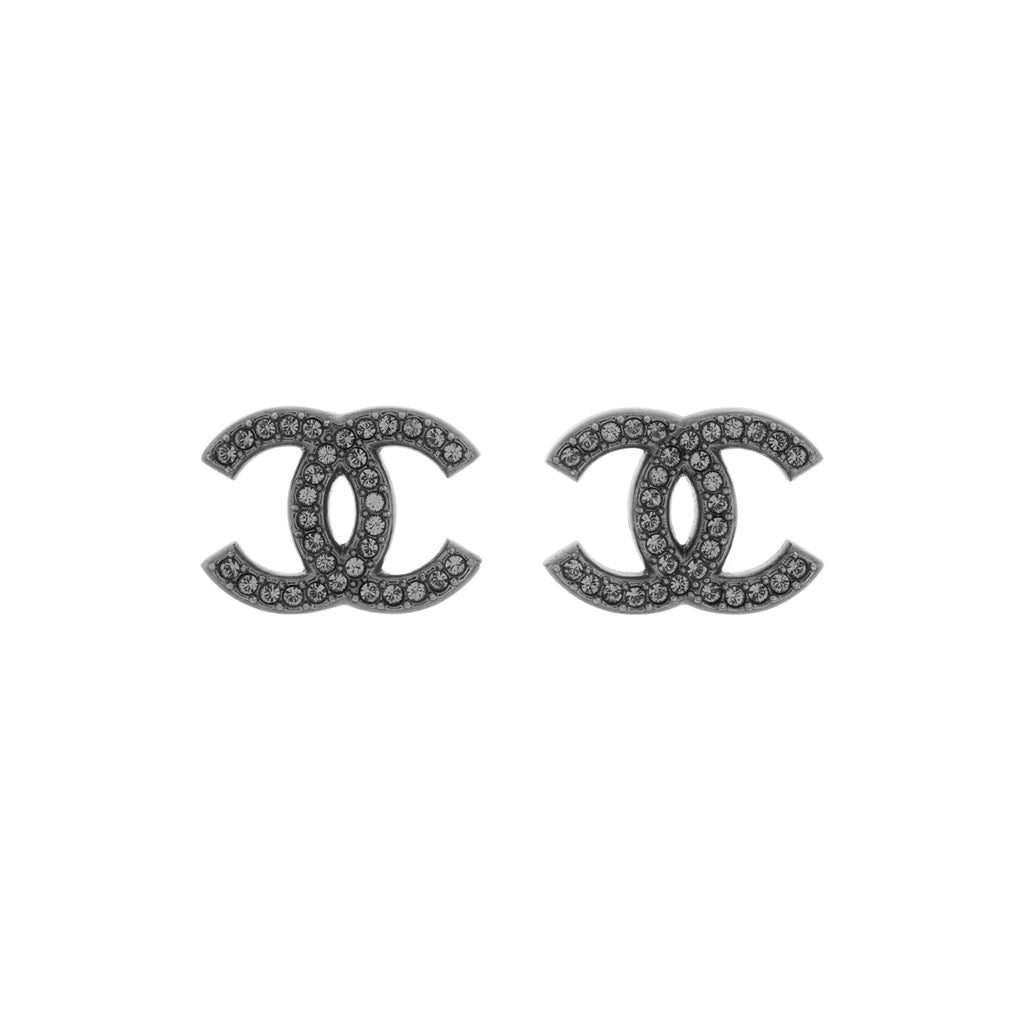 Chanel Crystal CC Earrings