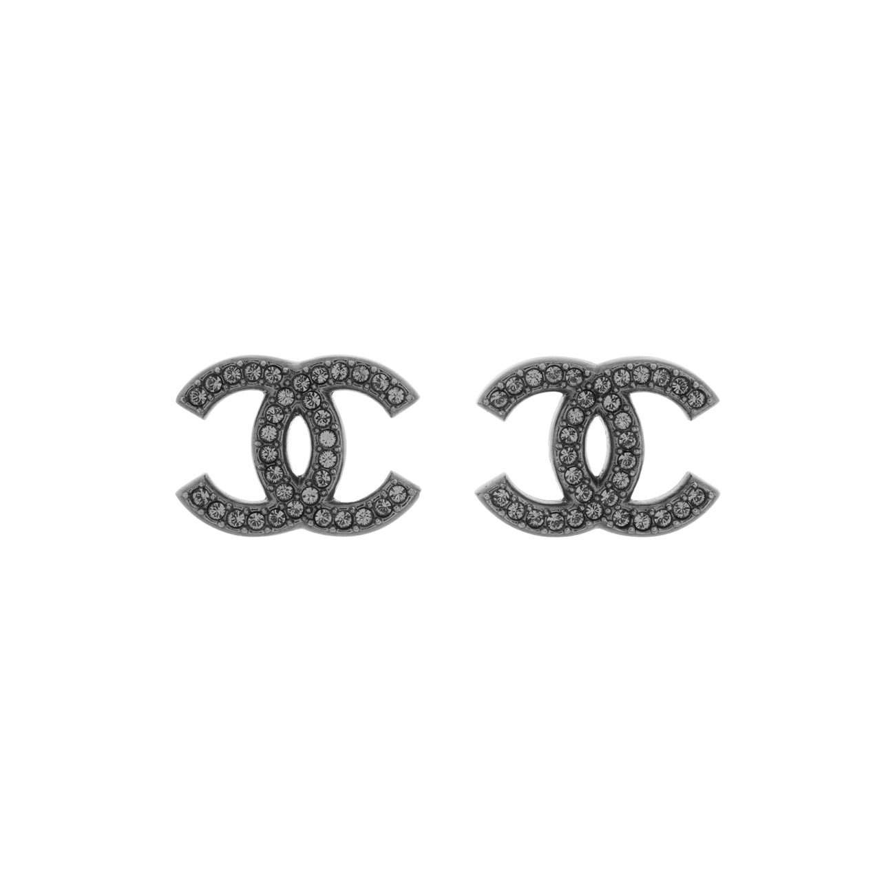 Chanel Crystal CC Earrings