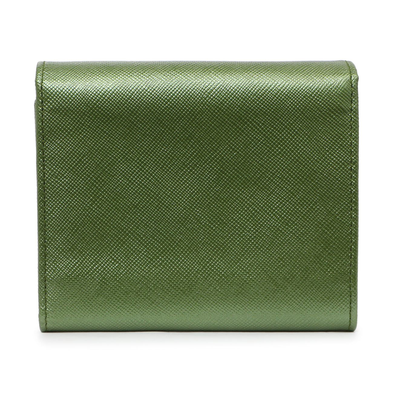 Prada Saffiano Tri-Fold Compact Wallet