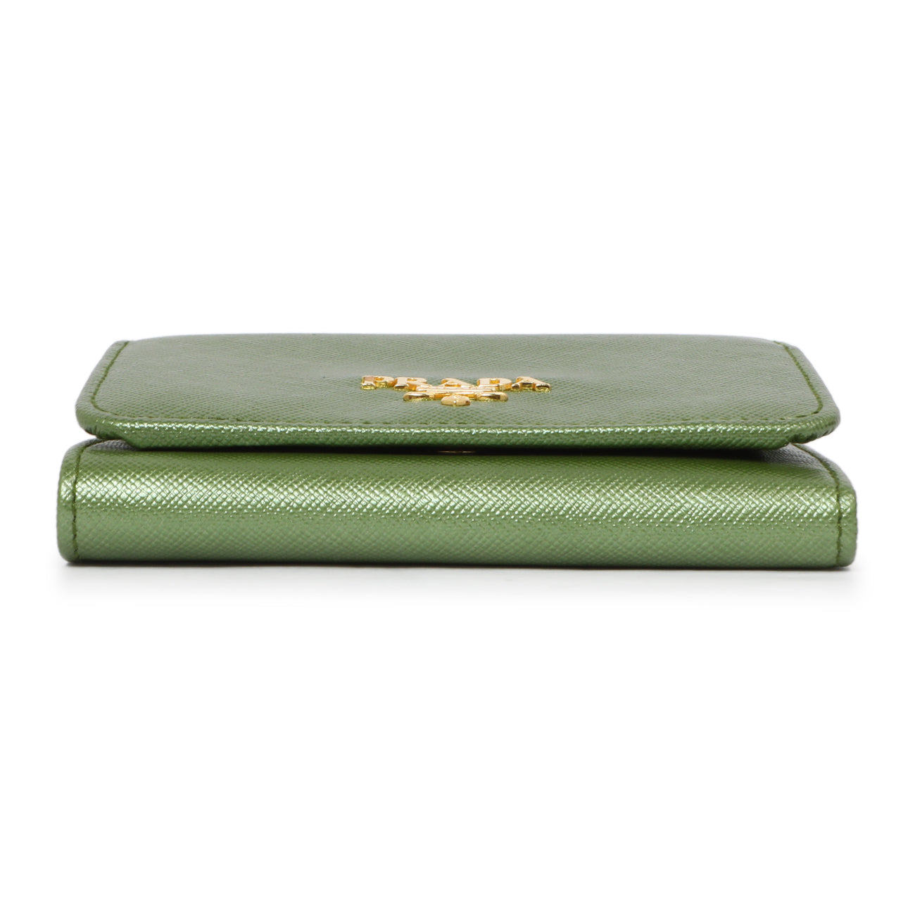 Prada Saffiano Tri-Fold Compact Wallet