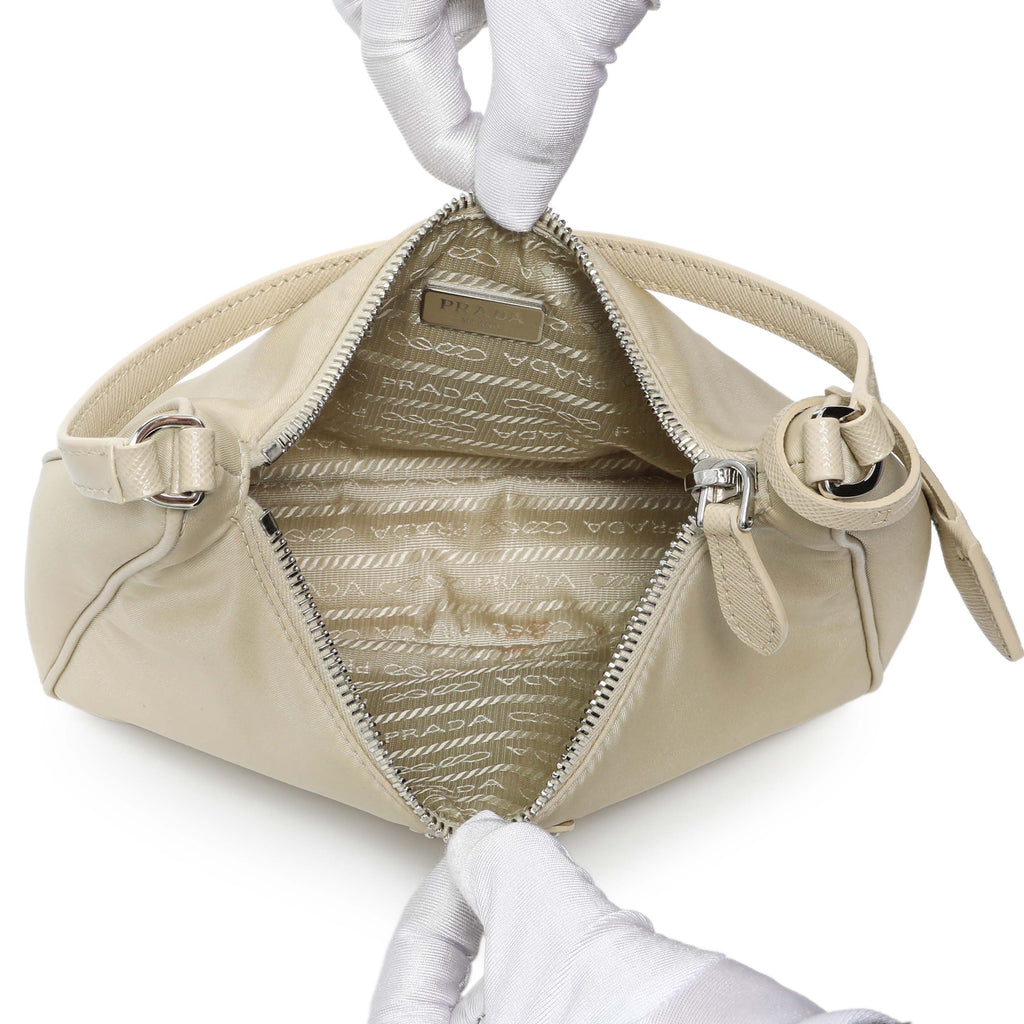 Prada Beige Re-Nylon Saffiano Mini Re-Edition 2005