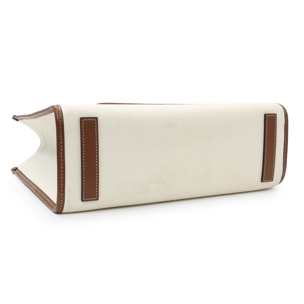 Burberry Canvas Smooth Calfskin Freya Tote