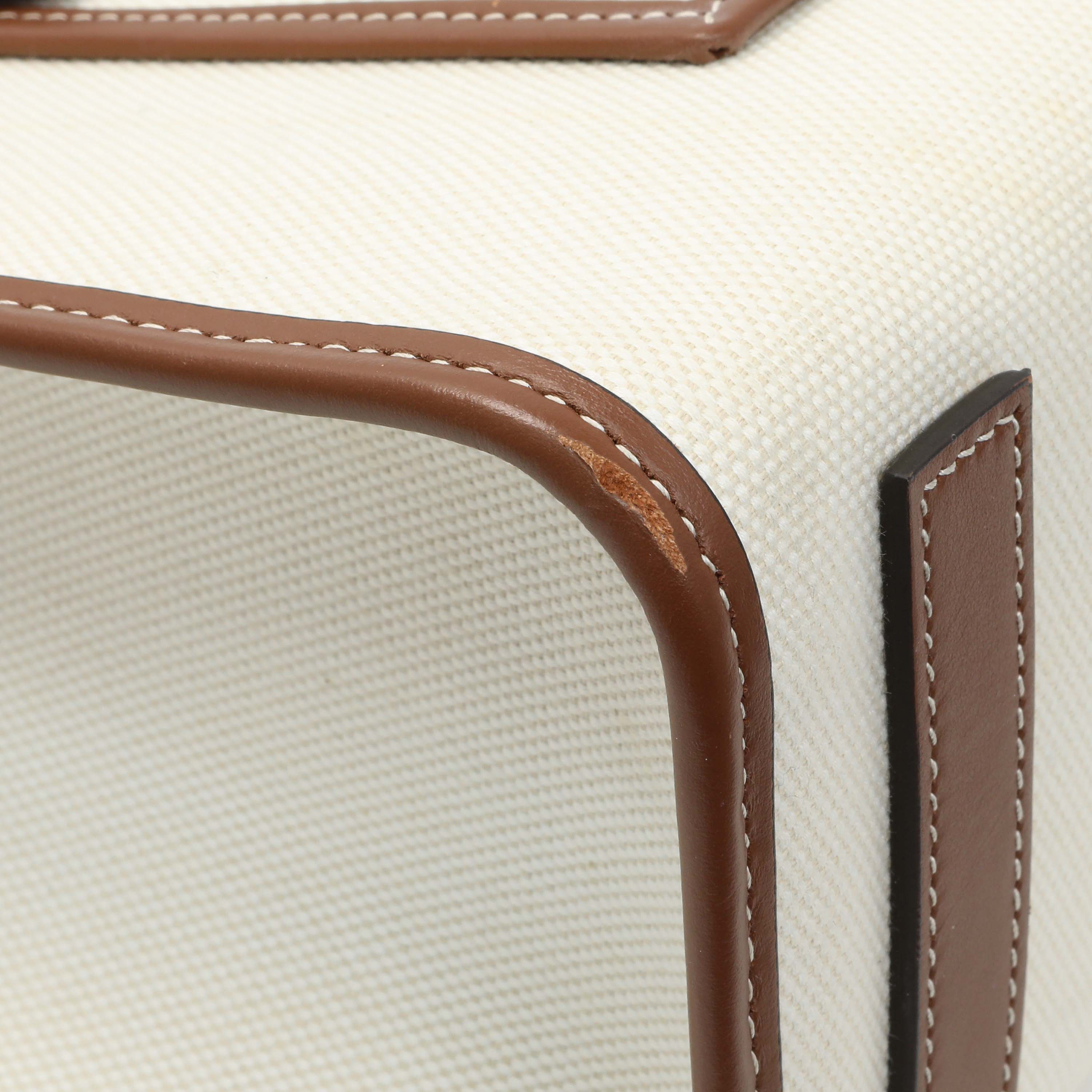 Burberry Canvas Smooth Calfskin Freya Tote