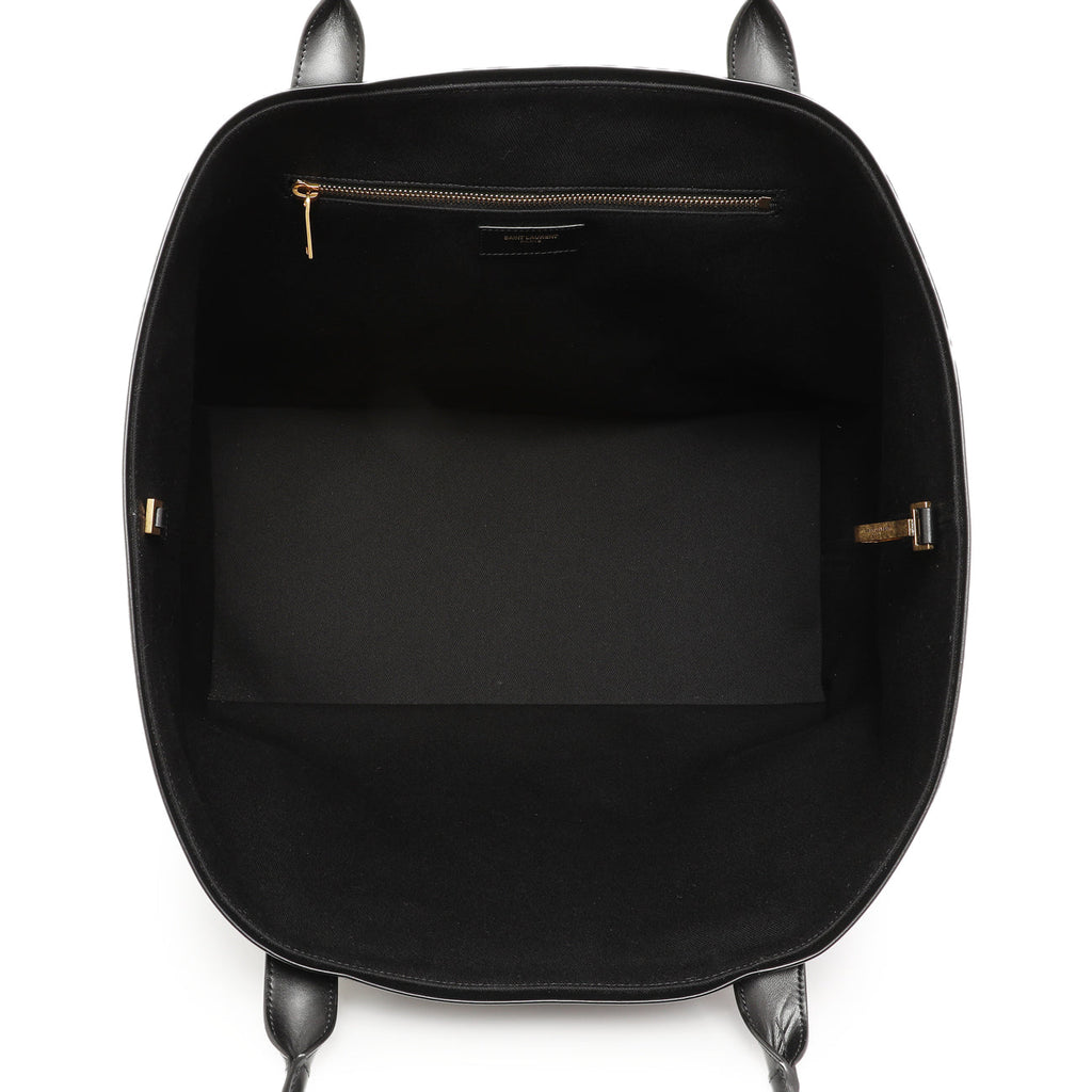 Saint Laurent Black Rive Gauche Tote