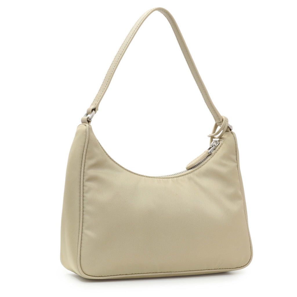 Prada Beige Re-Nylon Saffiano Mini Re-Edition 2005