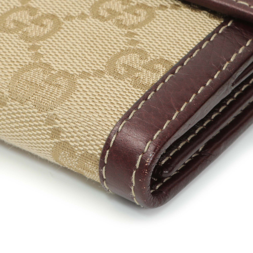 Gucci Monogram Continental Long Flap Wallet
