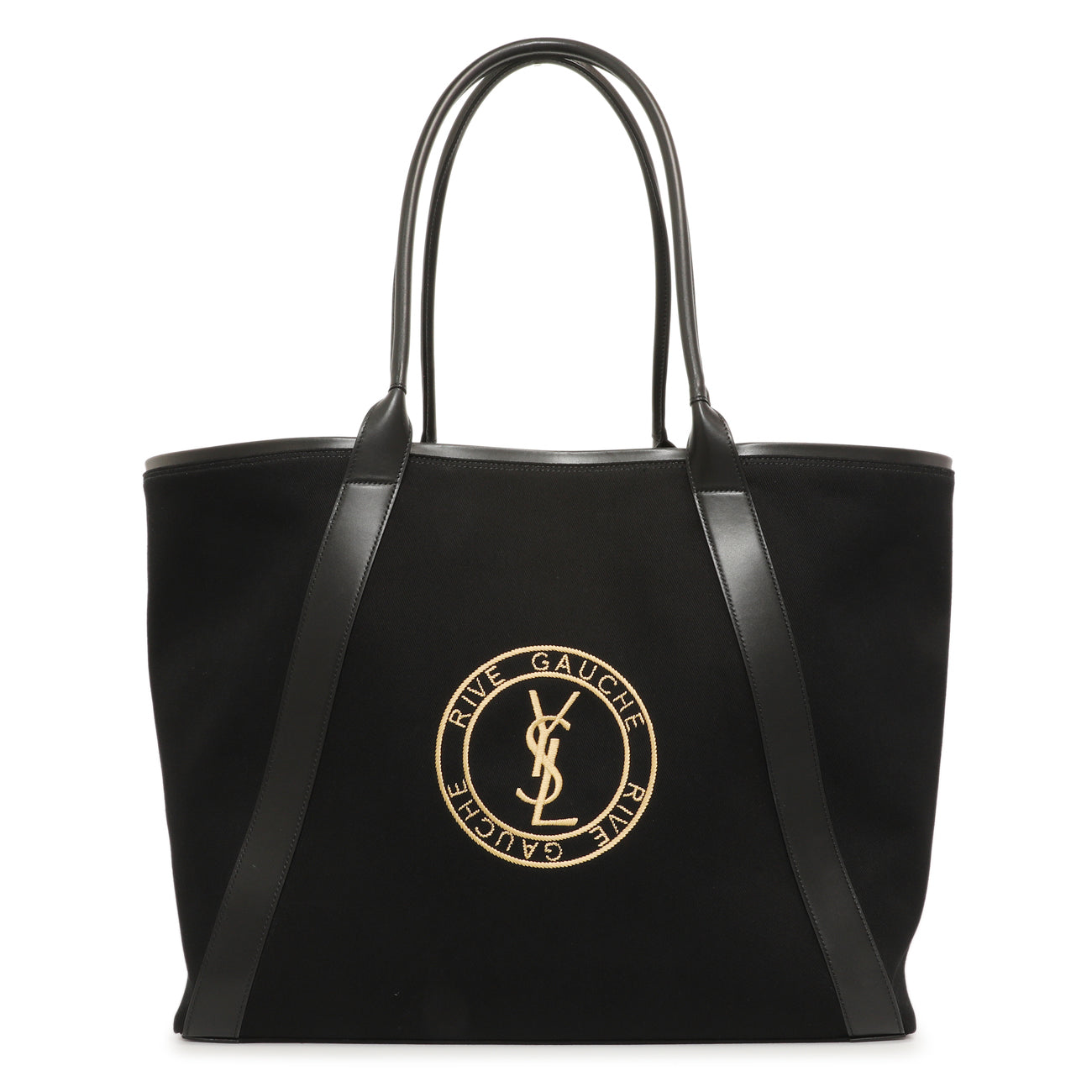 Saint Laurent Black Rive Gauche Tote