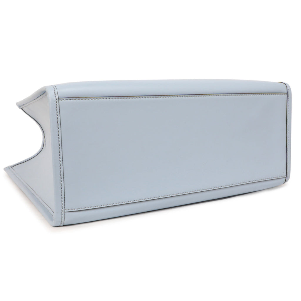 Fendi Azzurro Baby Vitello King Plexiglass Medium Sunshine Shopper Tote