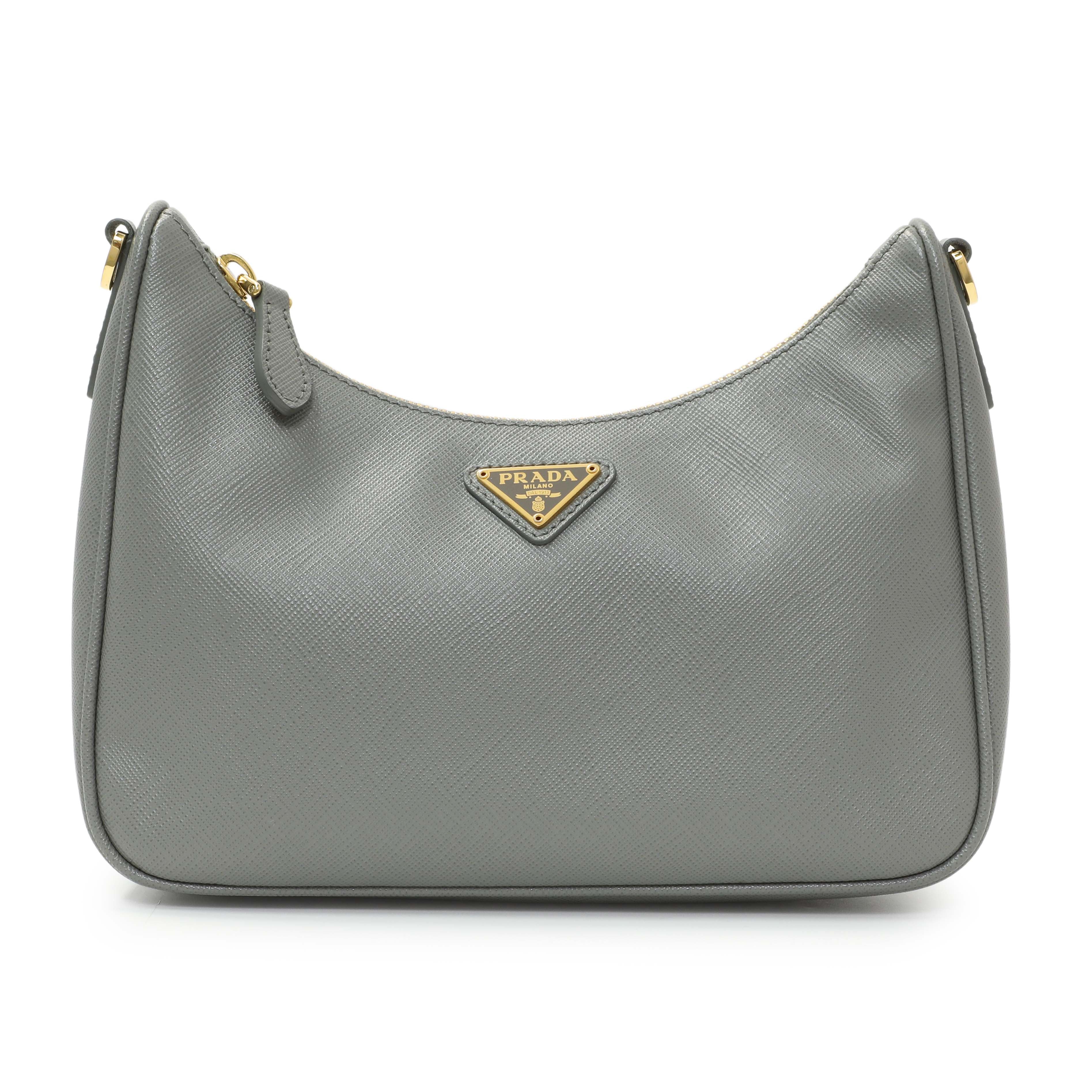 Prada Ardesia Saffiano Re-Edition 2005 Shoulder Bag