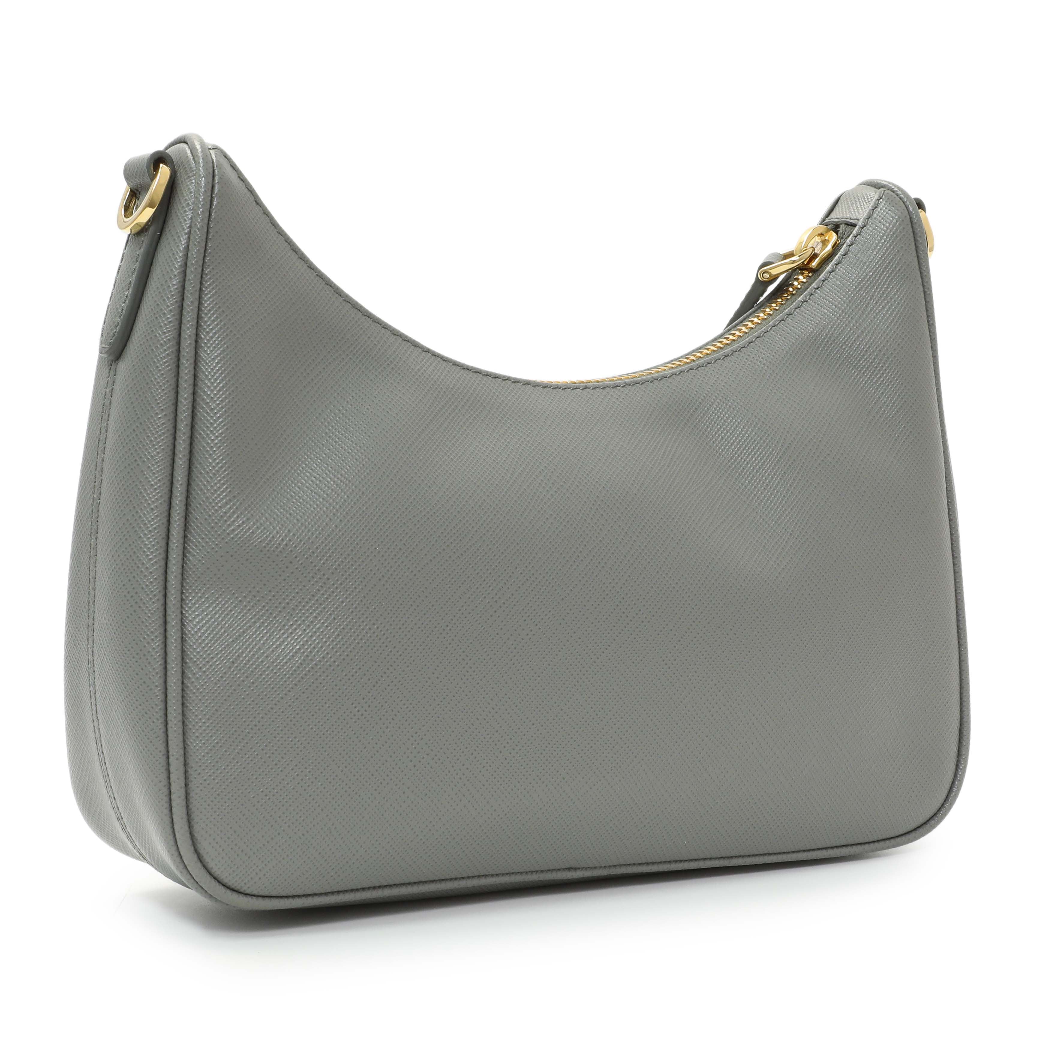 Prada Ardesia Saffiano Re-Edition 2005 Shoulder Bag