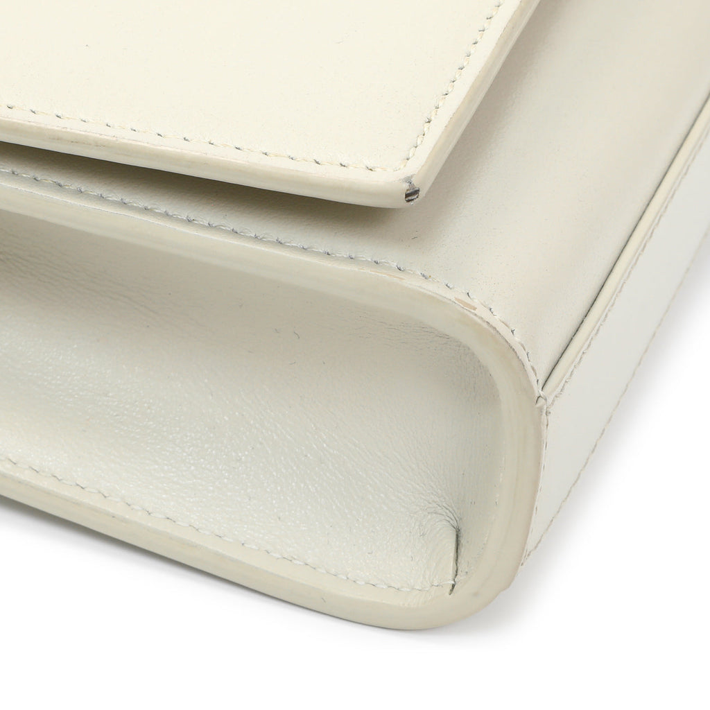 Saint Laurent Ivory Calfskin Kate Belt Bag