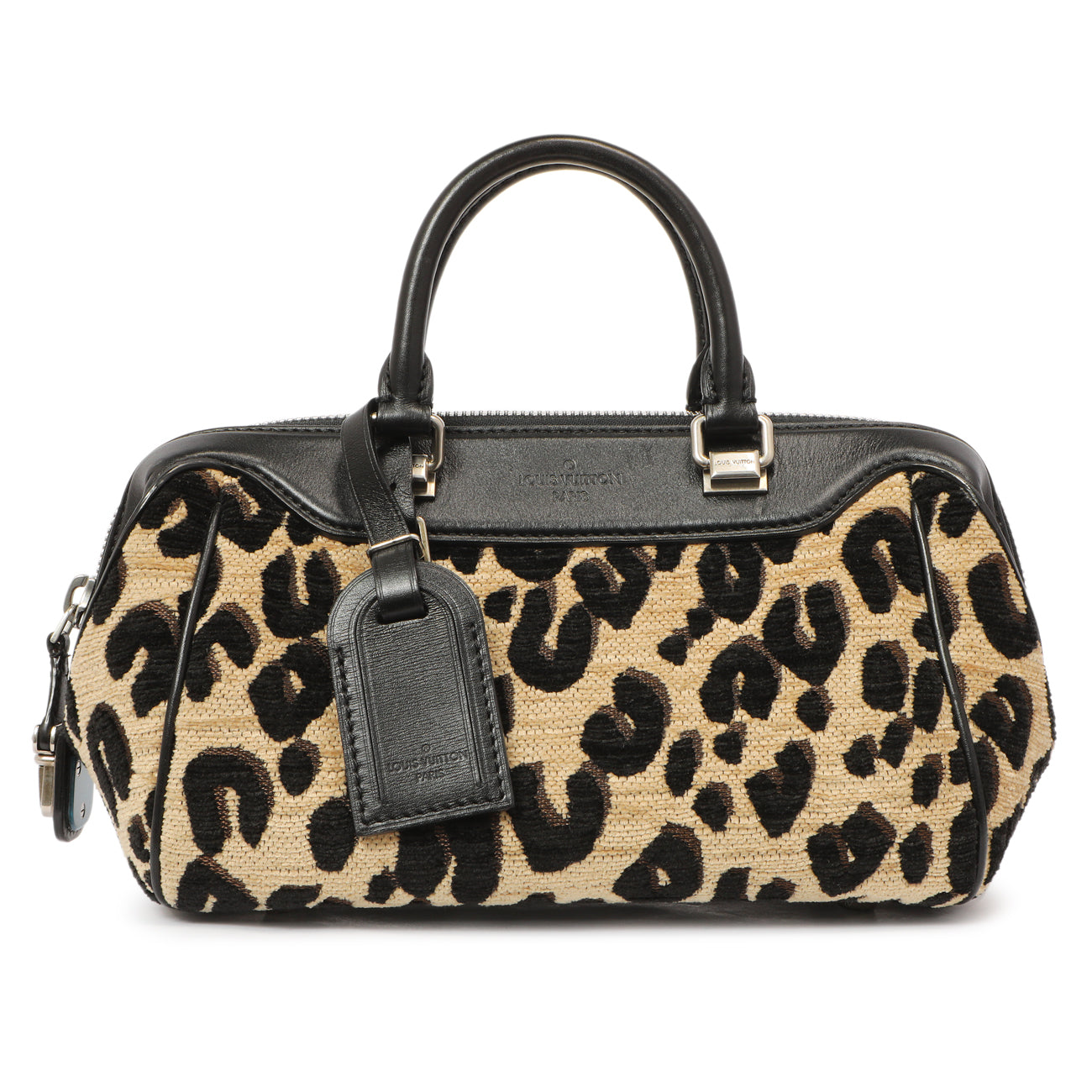 Louis Vuitton Jacquard Velvet Leopard Print Stephen Sprouse Baby Bag