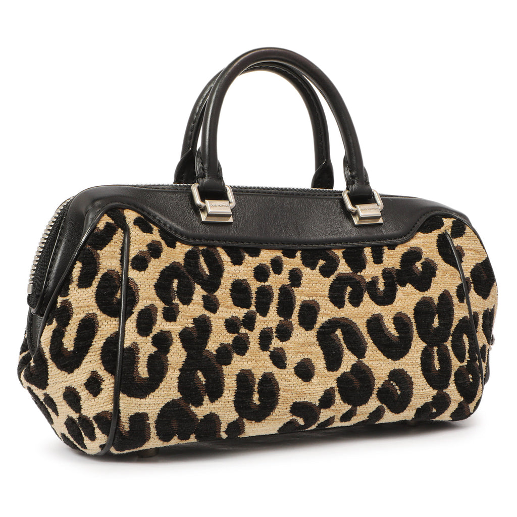 Louis Vuitton Jacquard Velvet Leopard Print Stephen Sprouse Baby Bag